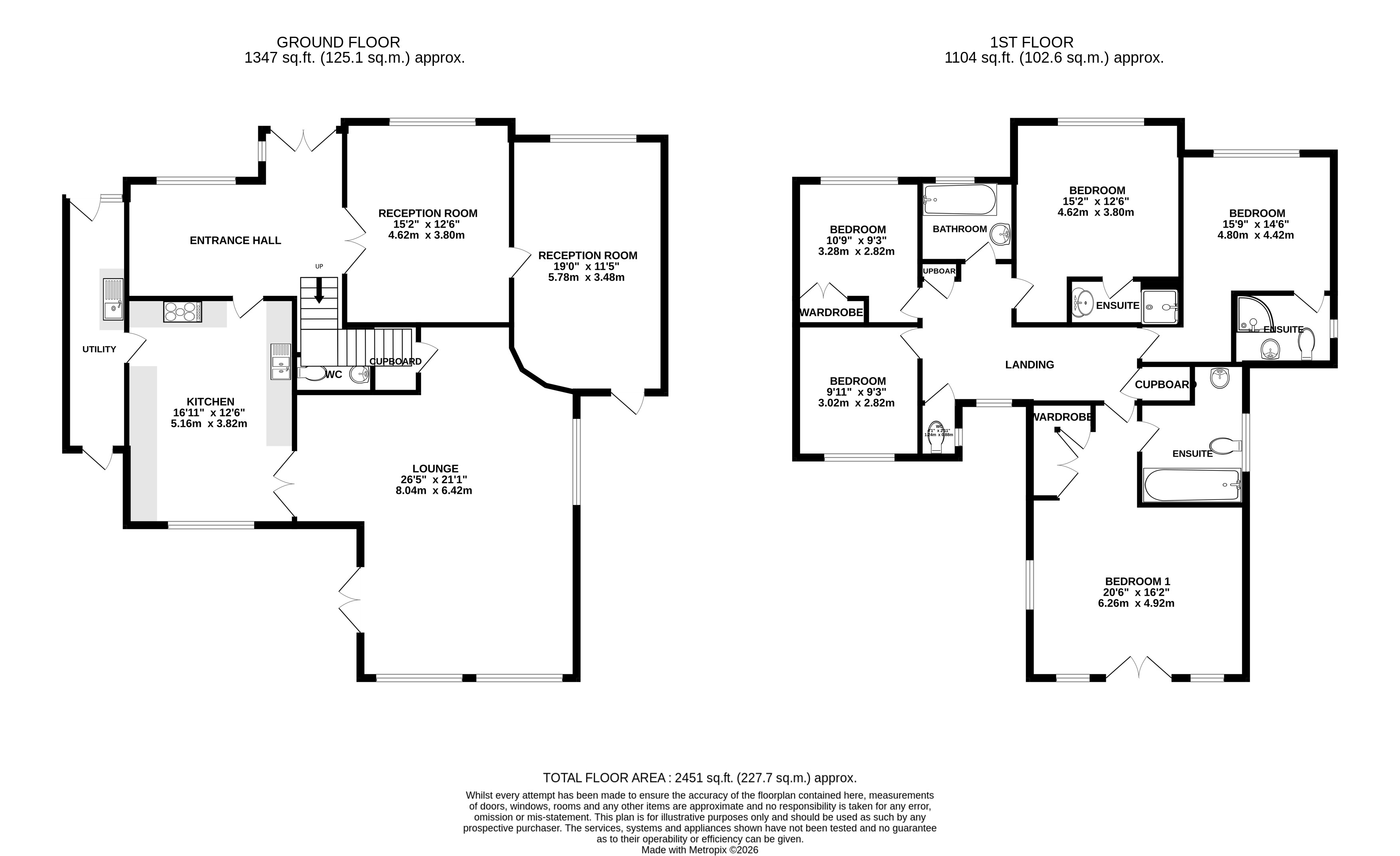 60, Aldenham Avenue, Hertfordshire floorplan