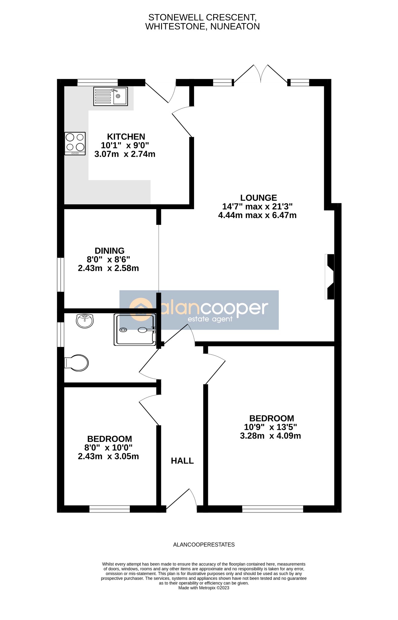 Stonewell Crescent, Whitestone, Nuneaton CV11, 2 bedroom semidetached