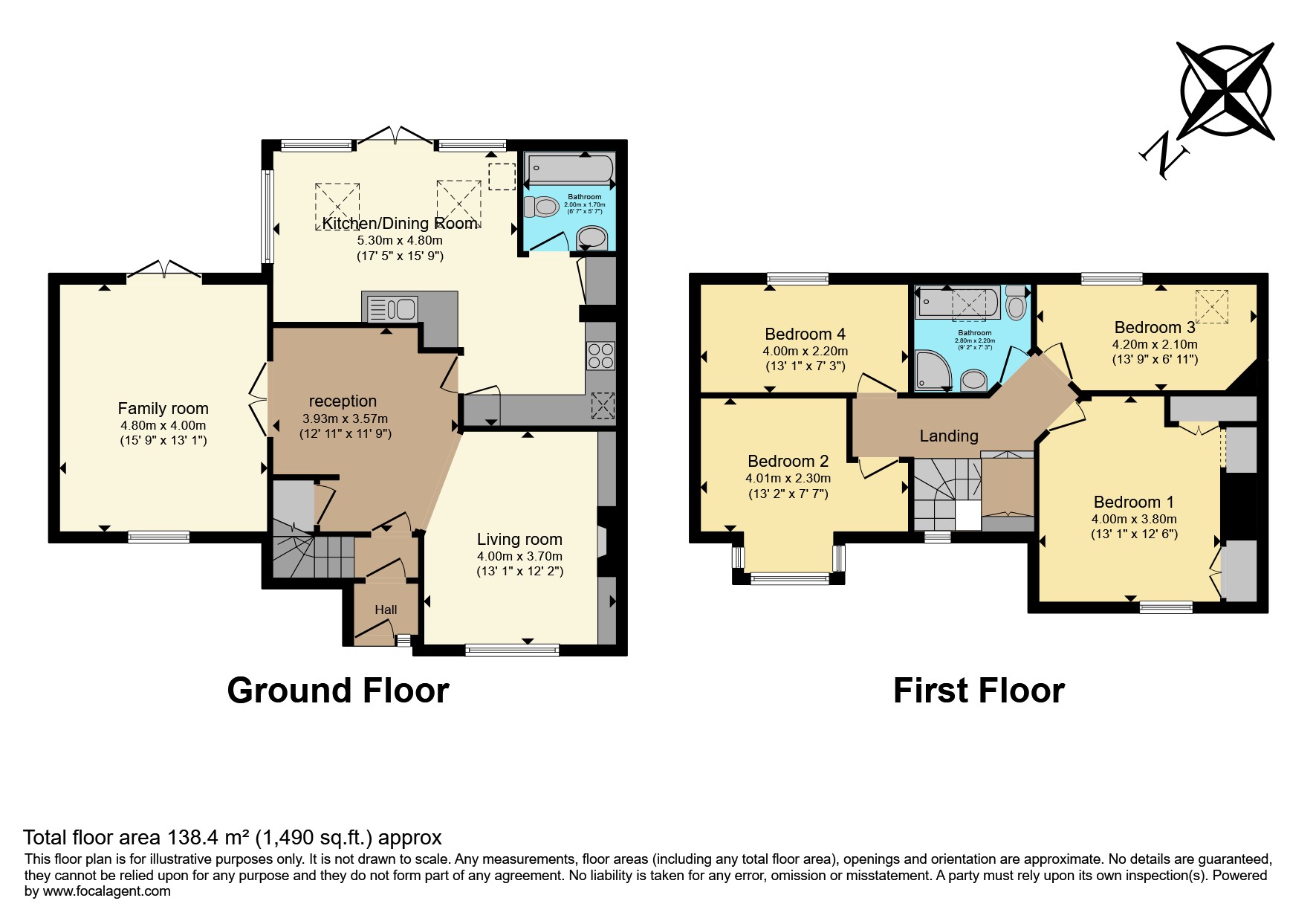 2 West Lodge Cottages, Sutton Common, Hook floorplan