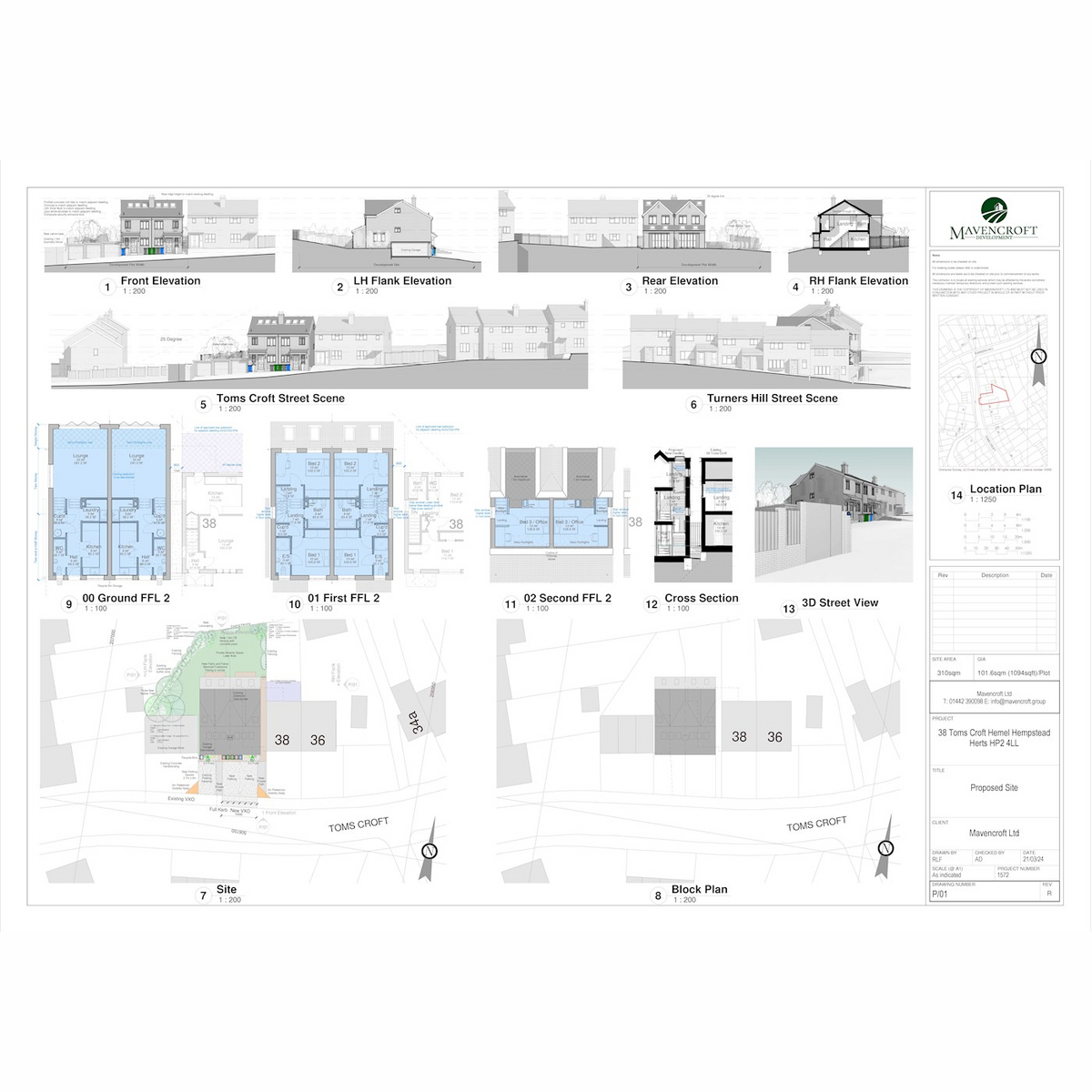 Land adjacent 38, Toms Croft, Hemel Hempstead floorplan