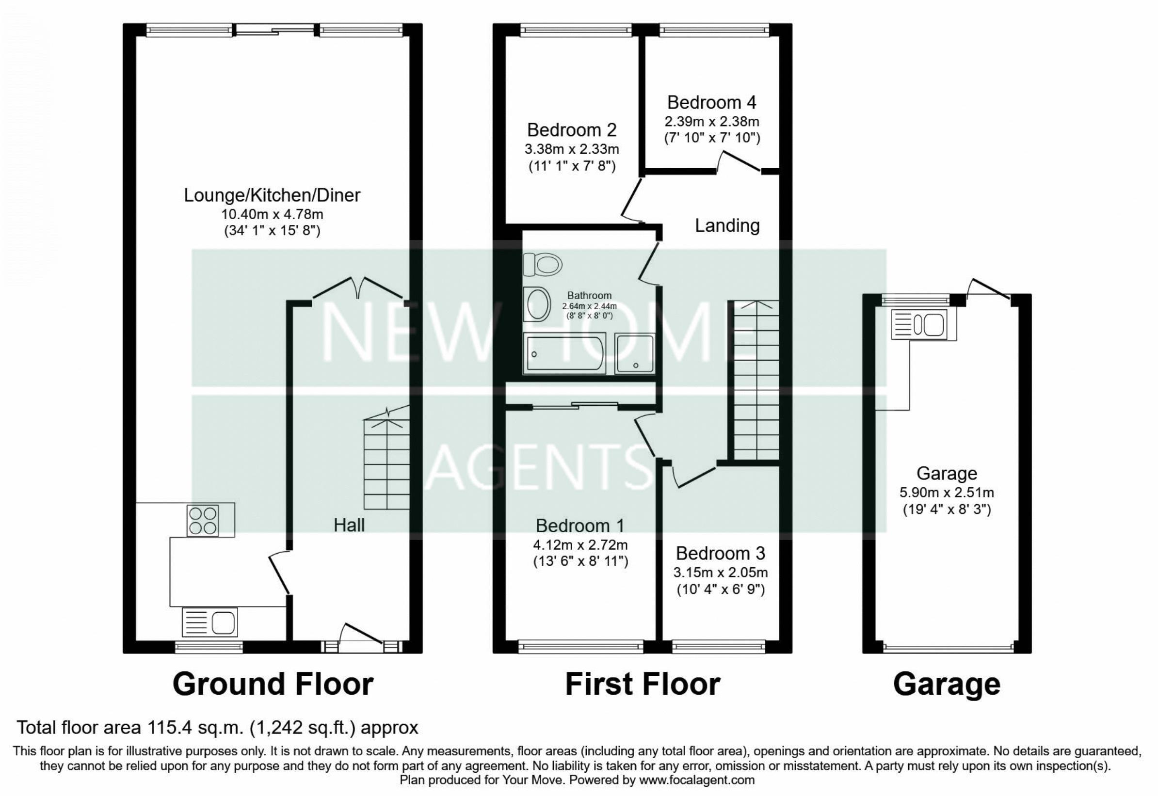 7, Lanercost Park, Cramlington floorplan