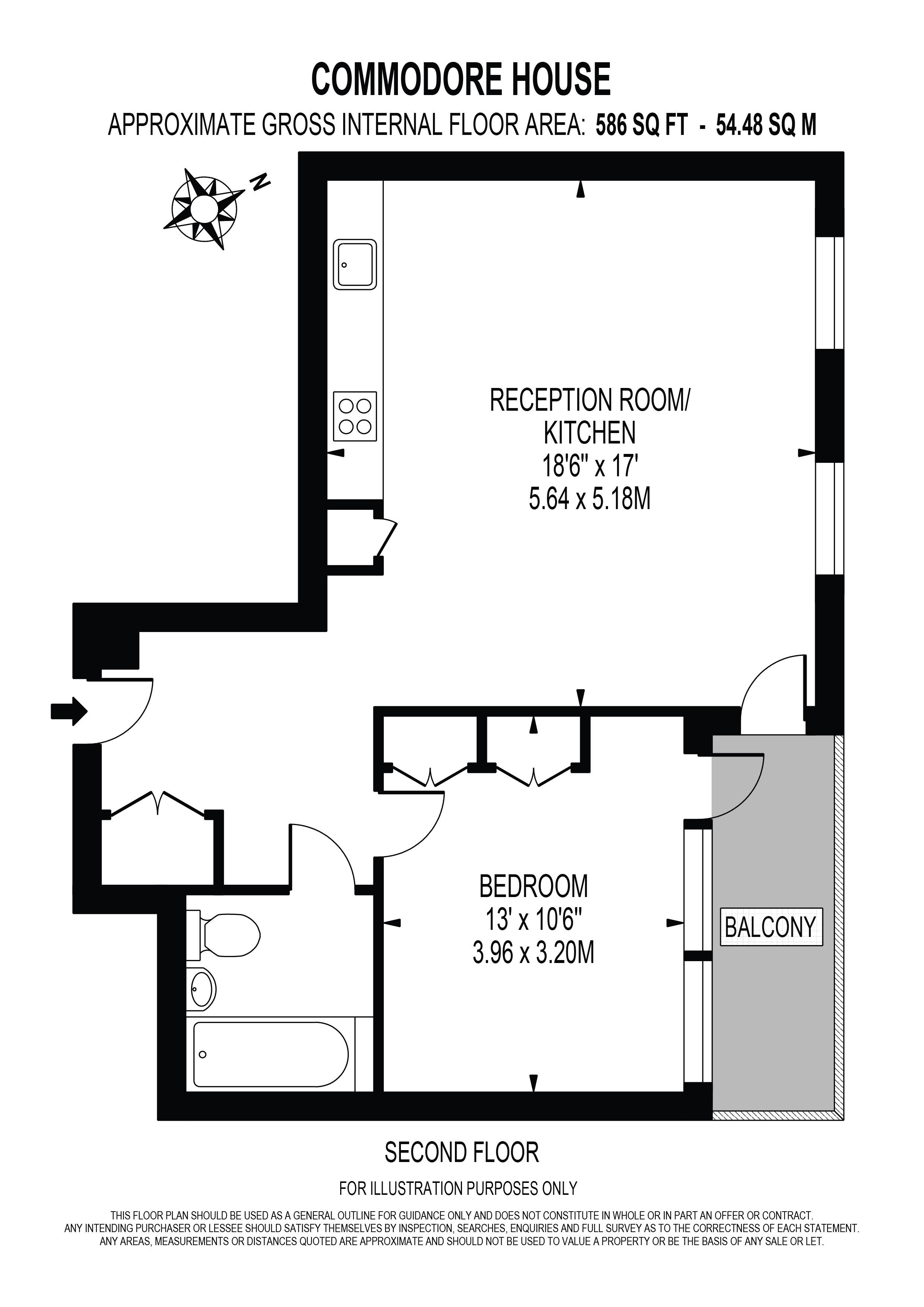 1 Bedrooms Flat to rent in Commodore House, Royal Wharf, London E16