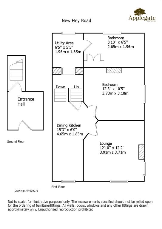 1 Bedrooms Flat to rent in New Hey Road, Salendine Nook, Huddersfield HD3