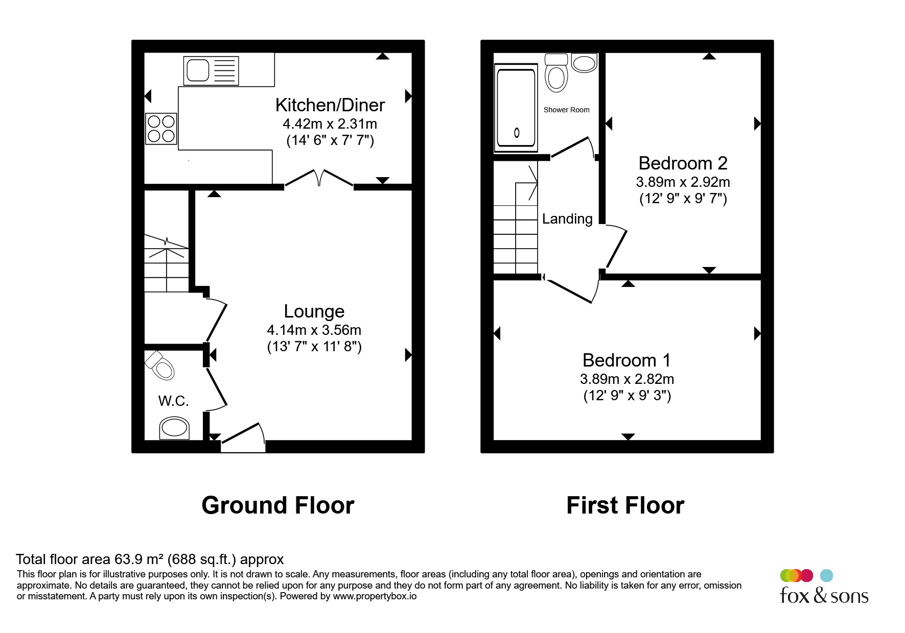 13, Glessing Road, Pevensey floorplan