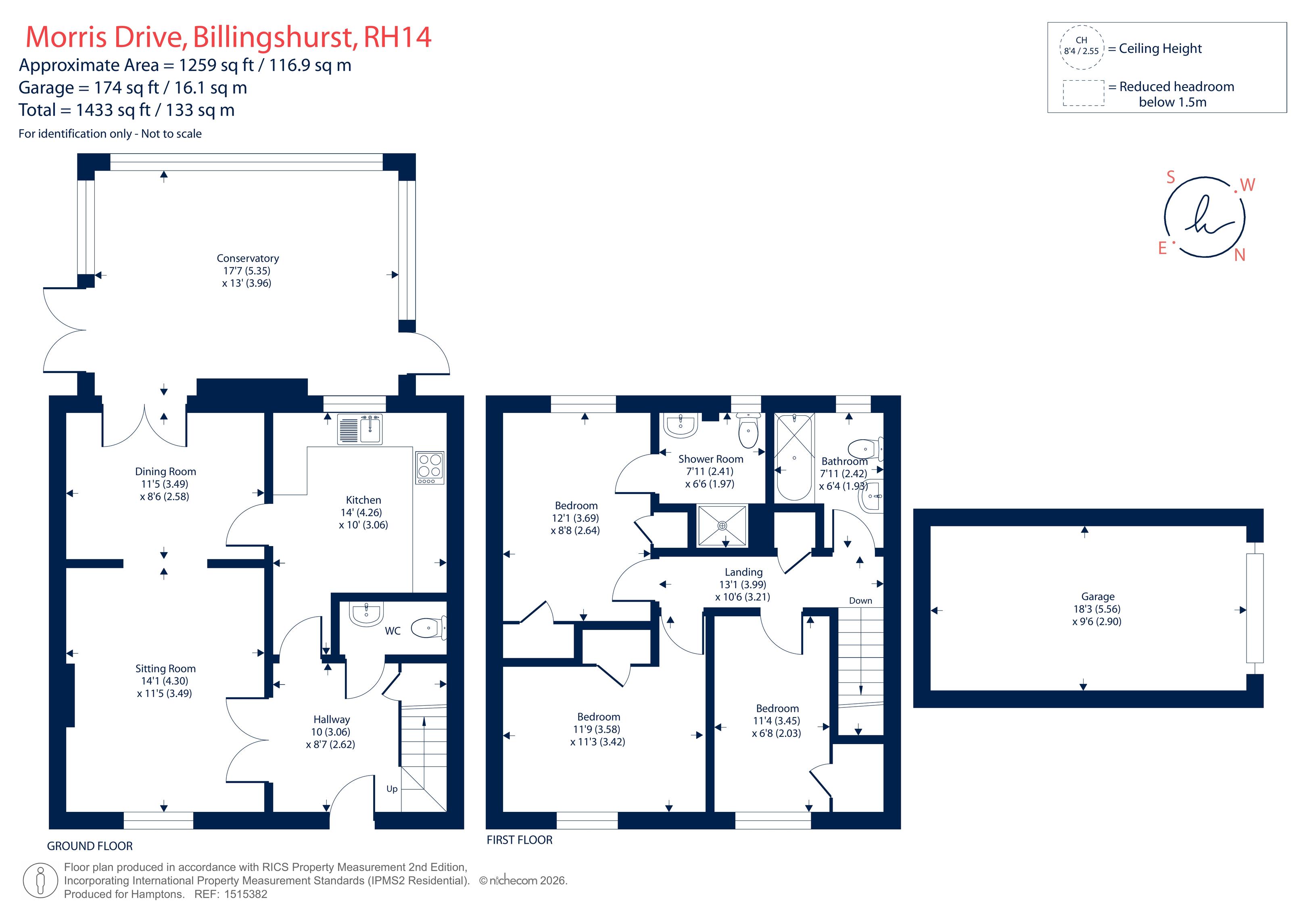 58, Morris Drive, Billingshurst floorplan