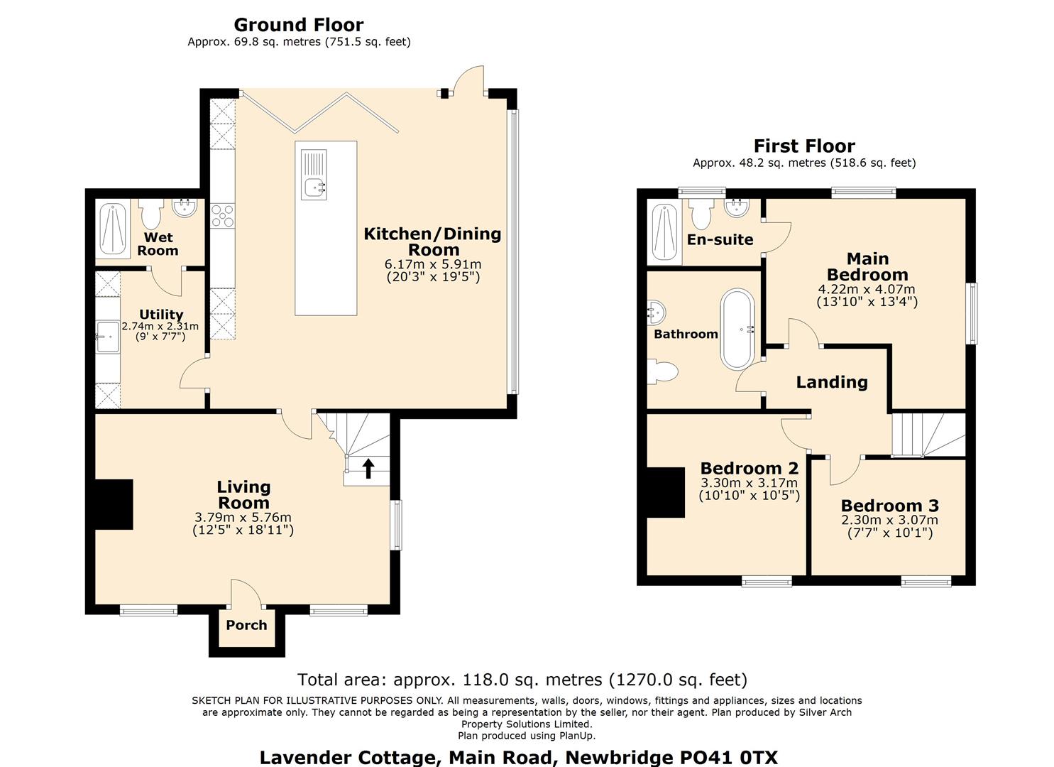 Lavender Cottage, Main Road, Newbridge floorplan