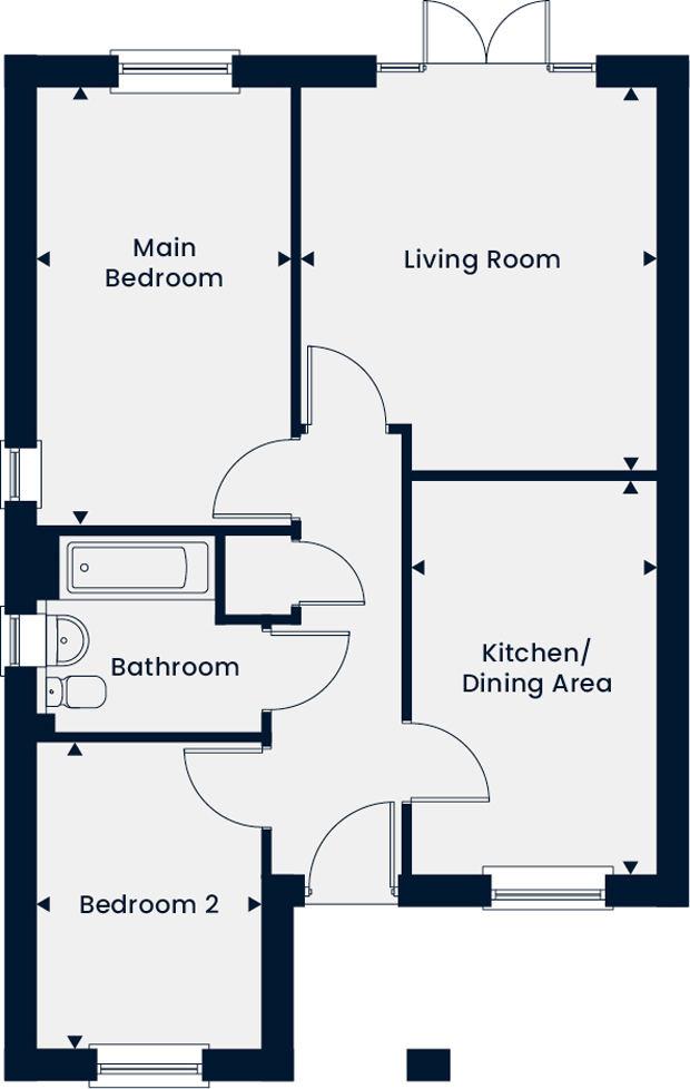 196, Dovecote Road, Ashton Green, Leicester floorplan