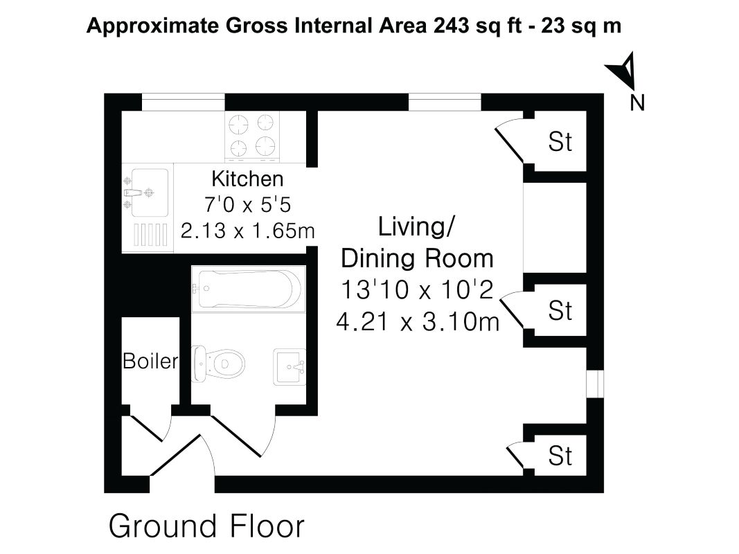 3, Pilgrims Close, Palmers Green floorplan