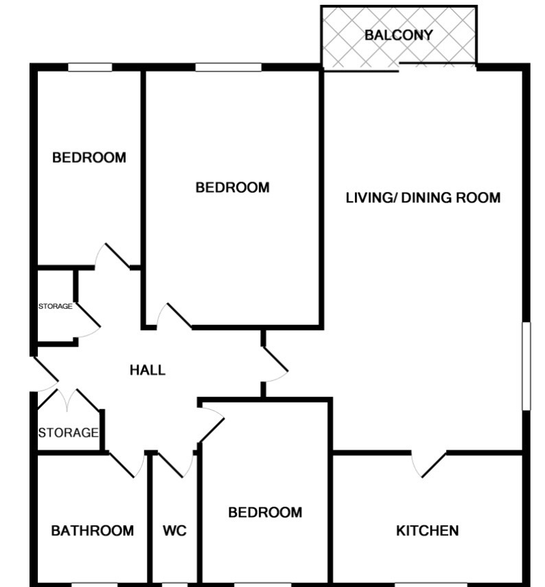 1 Oxford Court, Trafalgar Road, Merseyside floorplan