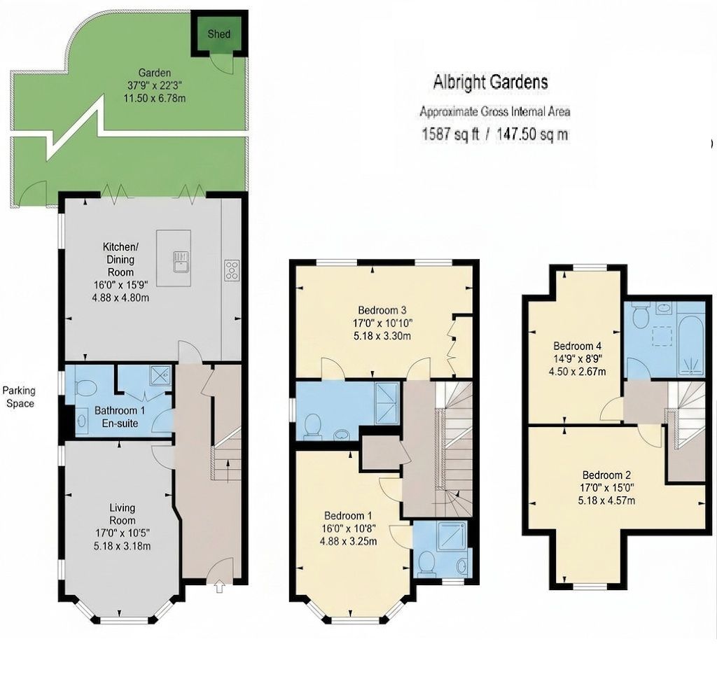 30 Albright Gardens, Walton-on-Thames floorplan