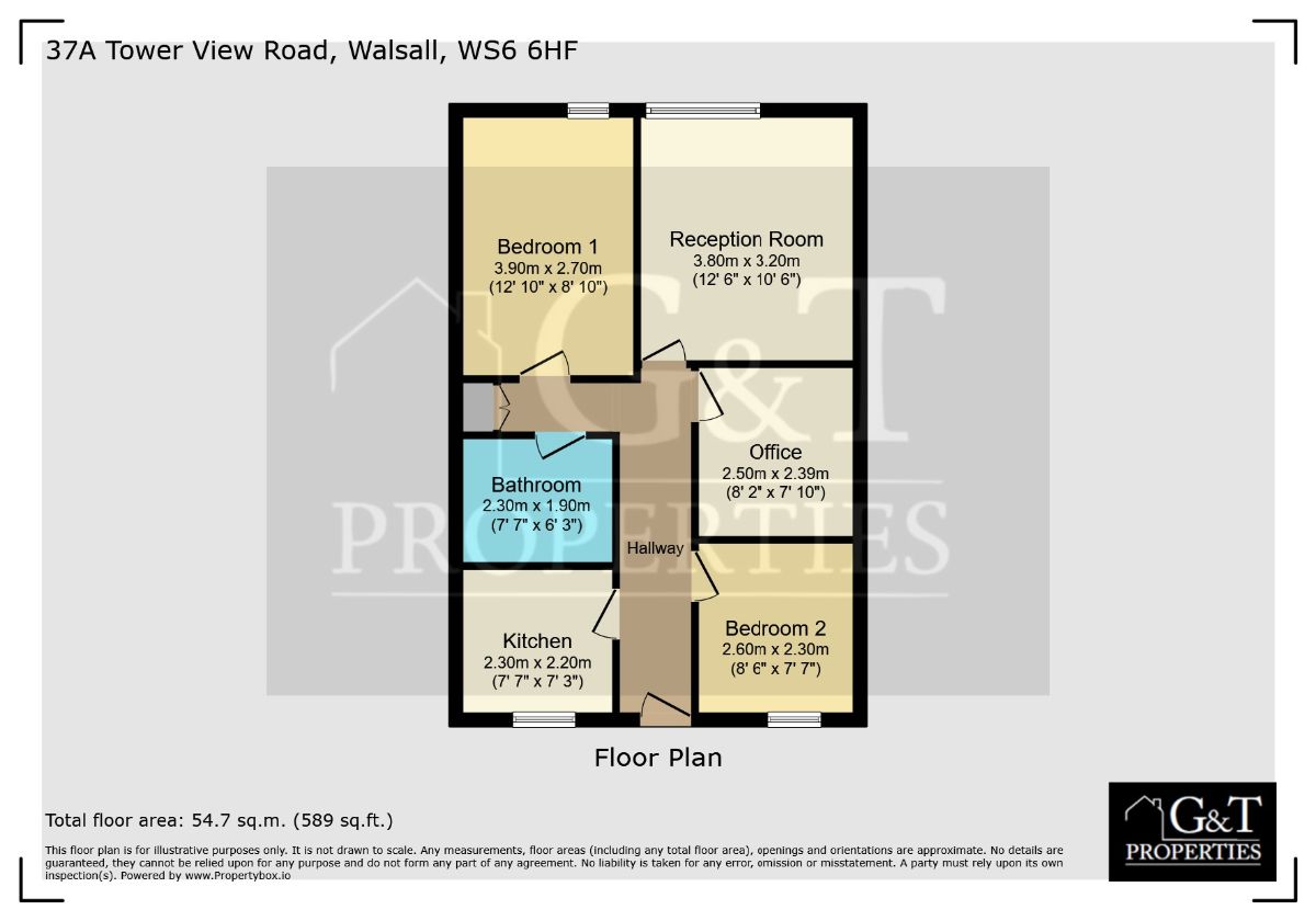 37a Tower View Road, Walsall floorplan