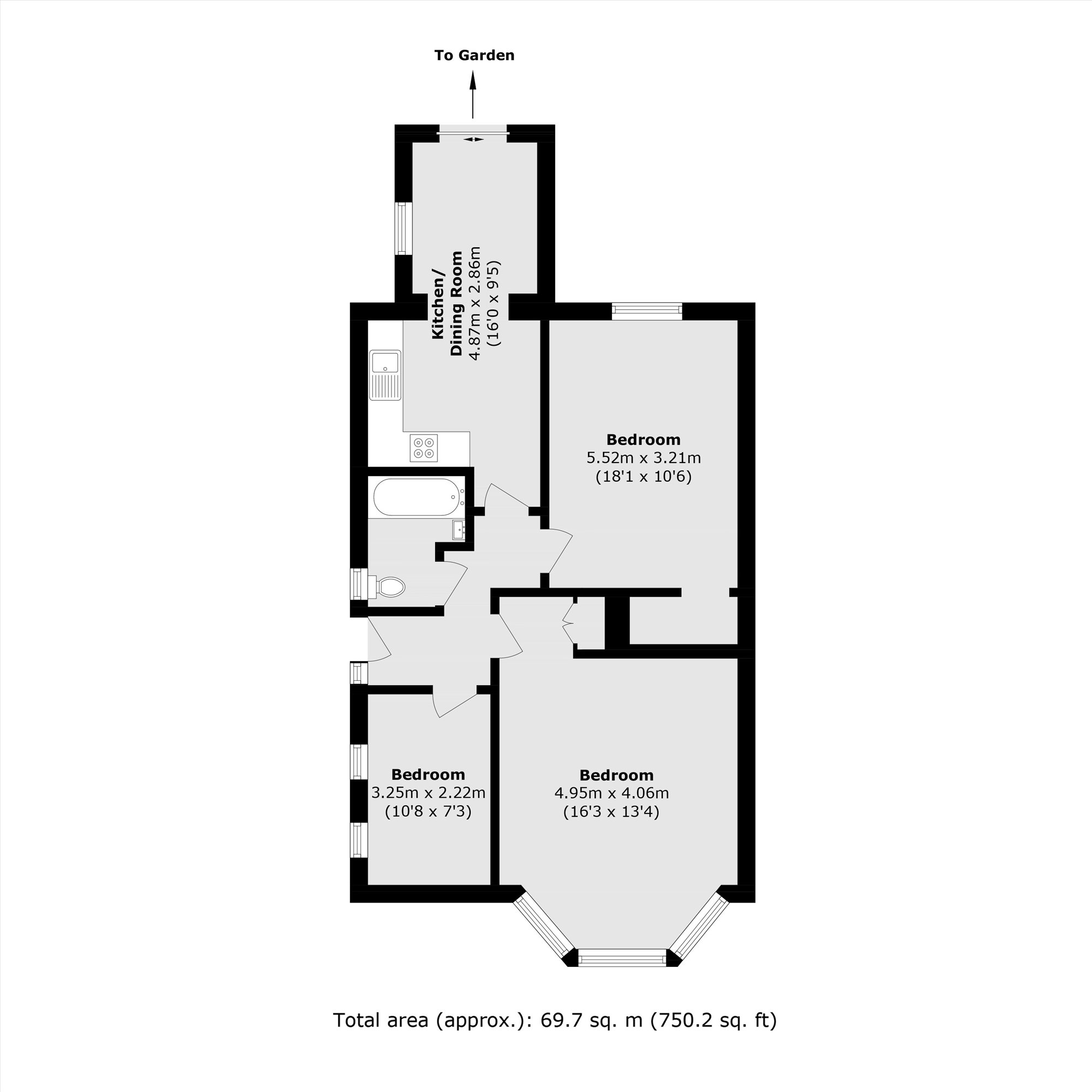 77A, Burnt Ash Hill, London floorplan
