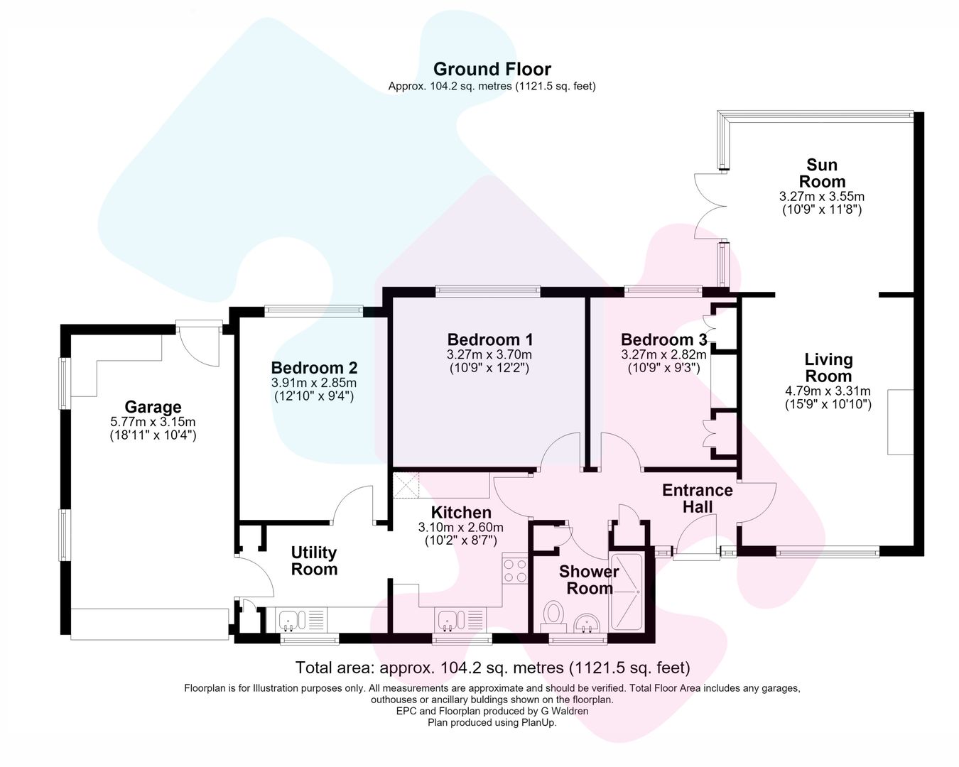 57, Blackdown Road, DEEPCUT floorplan