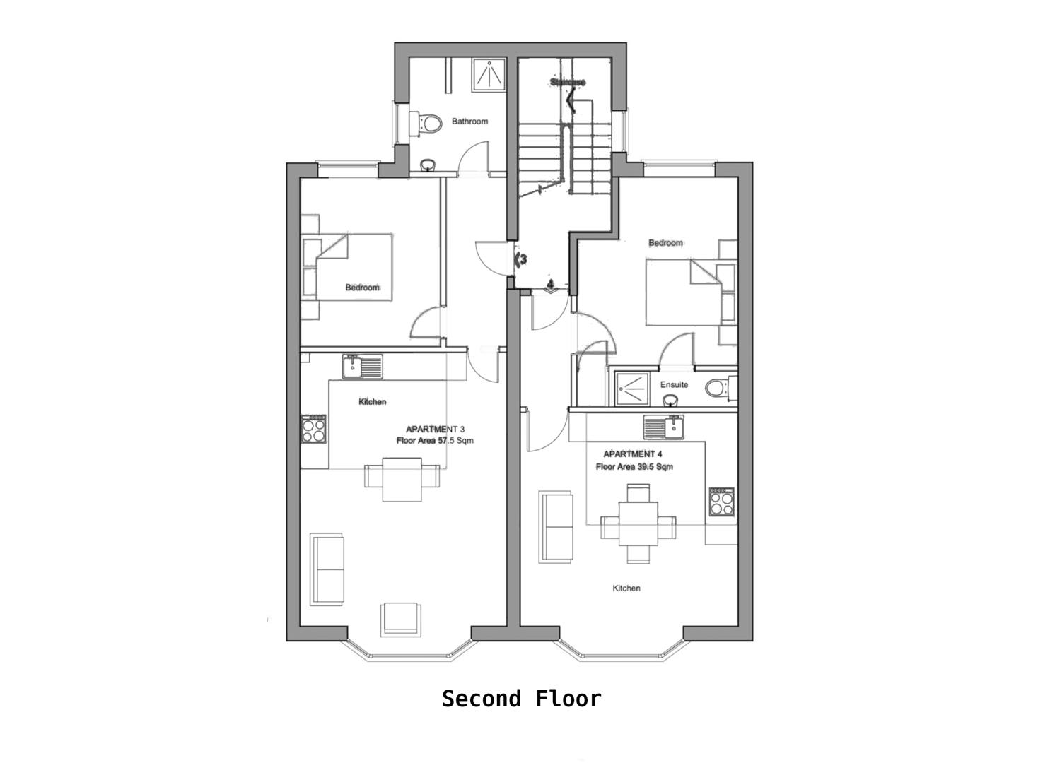 Flats 1 to 6, 24, Cross Street, Reading floorplan