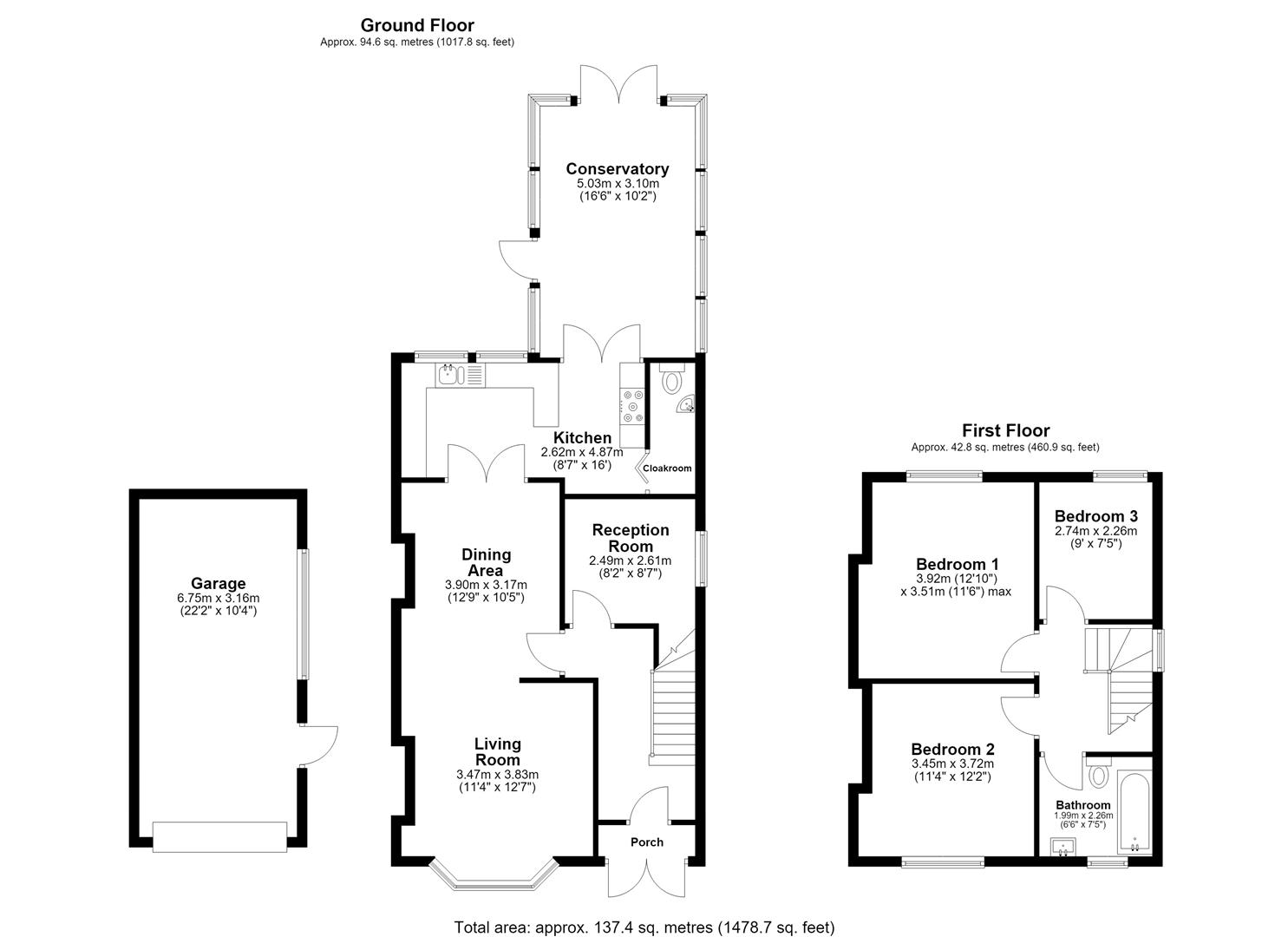 5, Bryn Avenue, Burry Port floorplan