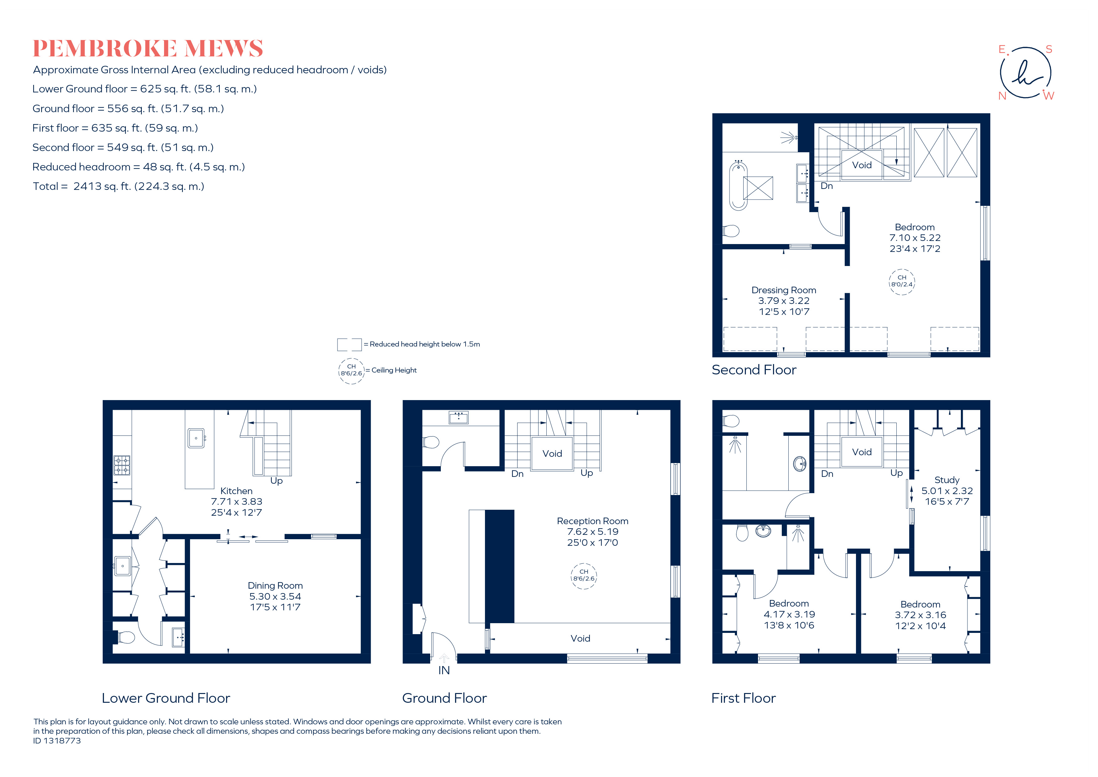 1, Pembroke Mews, London floorplan