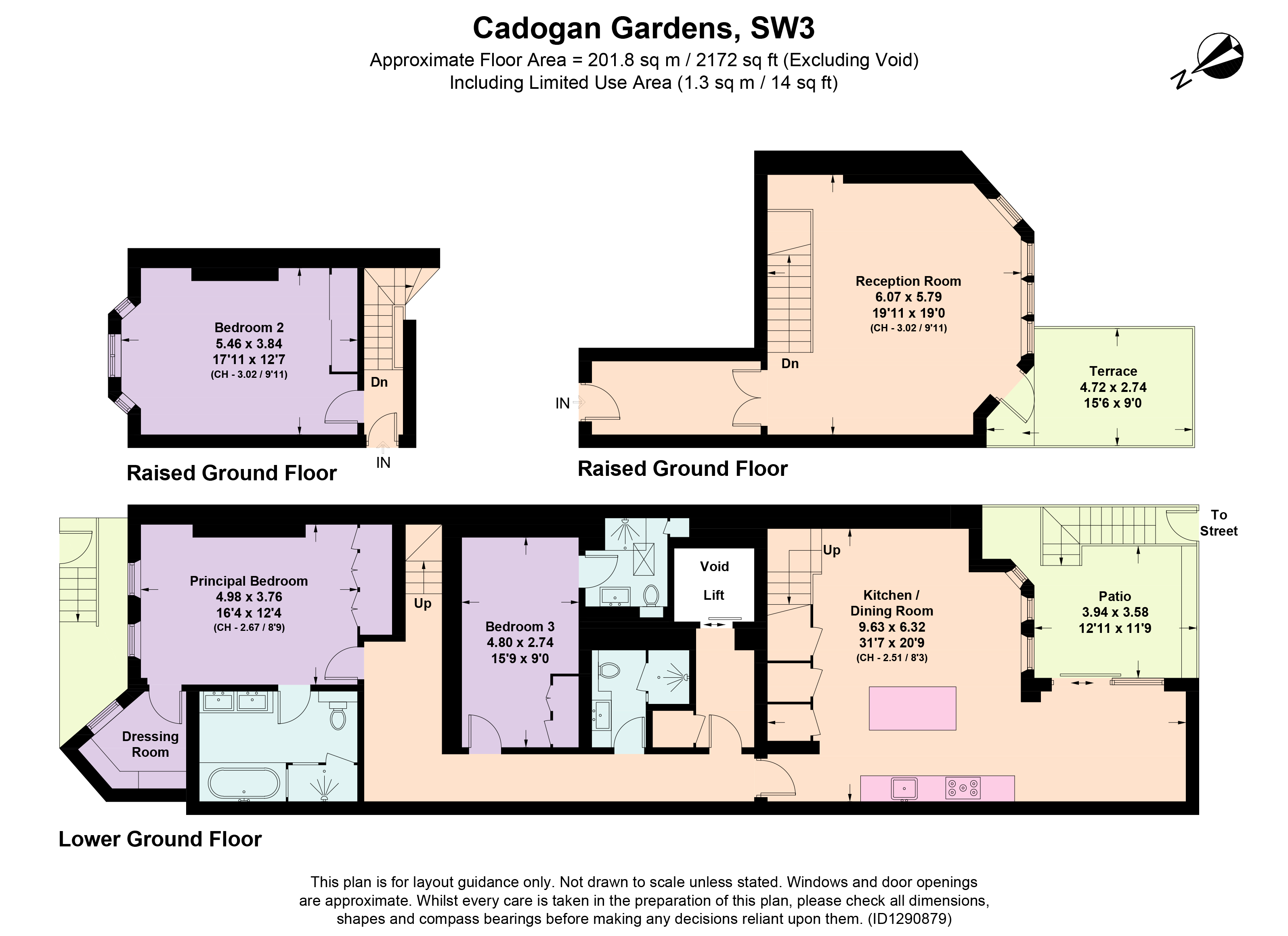1,, 63 Cadogan Gardens, Knightsbridge floorplan