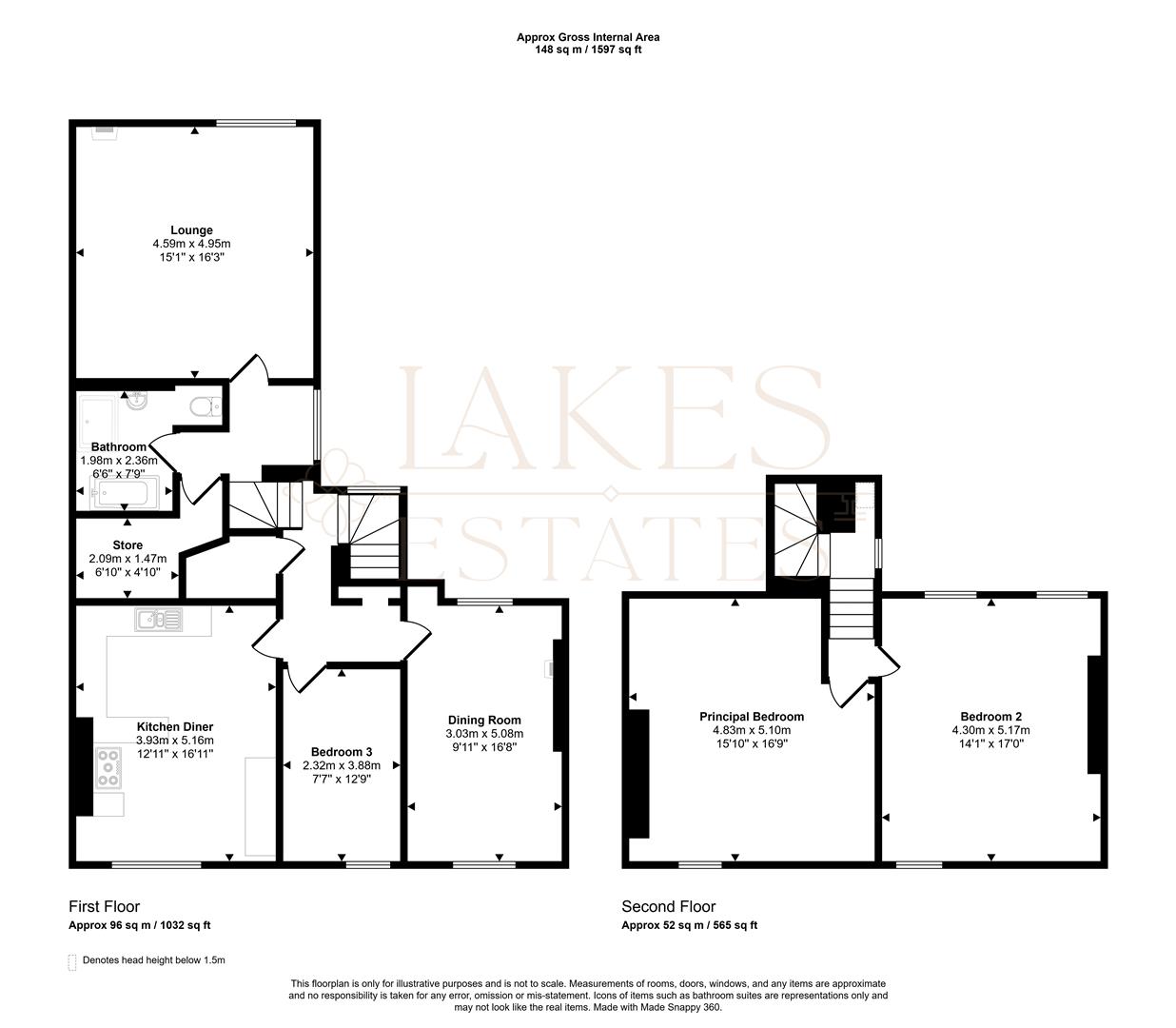 9A, Little Dockray, Penrith floorplan