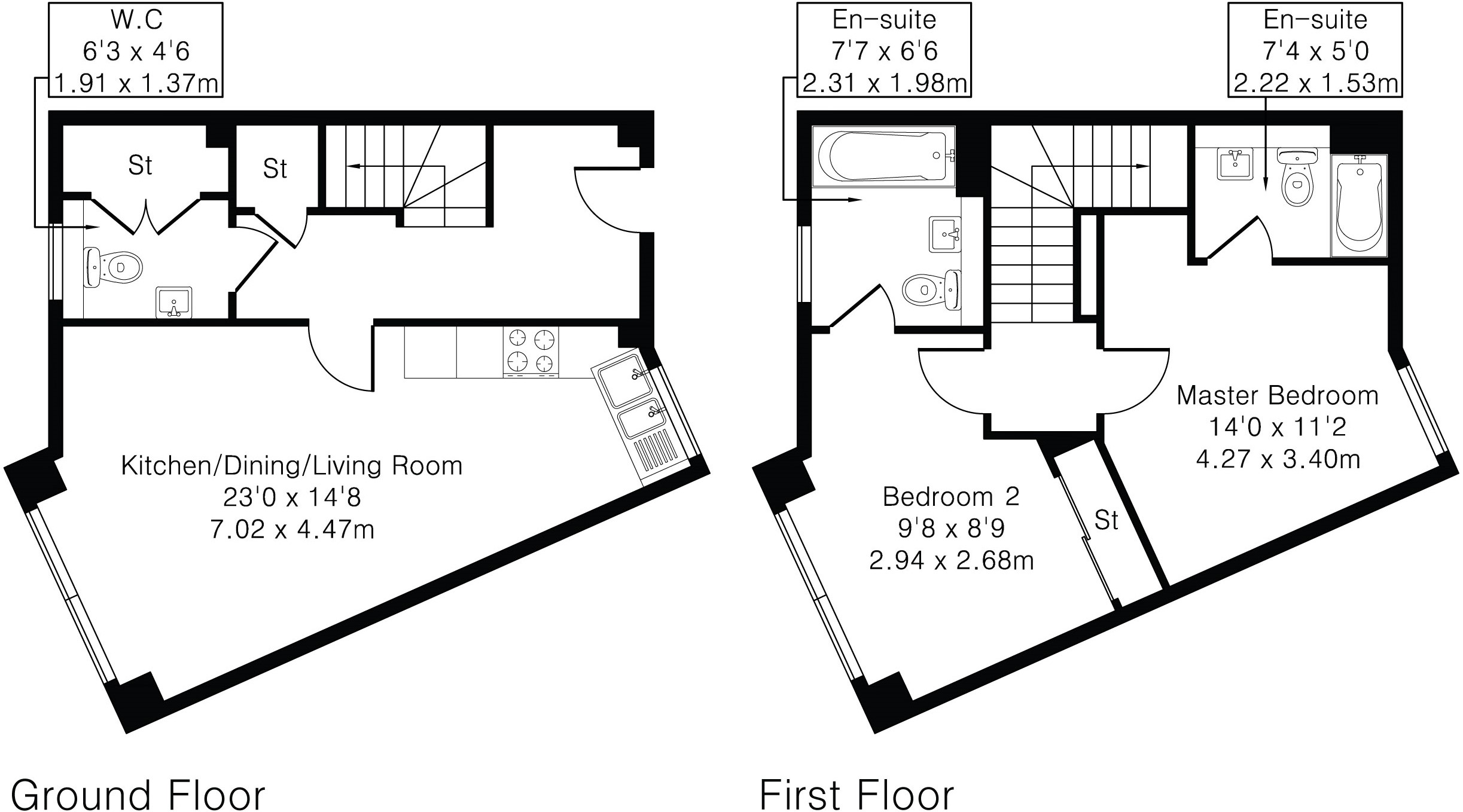 2, Flat 5, Kenavon Drive, Reading floorplan