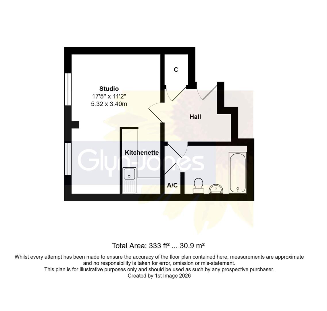 2A Kingmere, South Terrace, Littlehampton floorplan