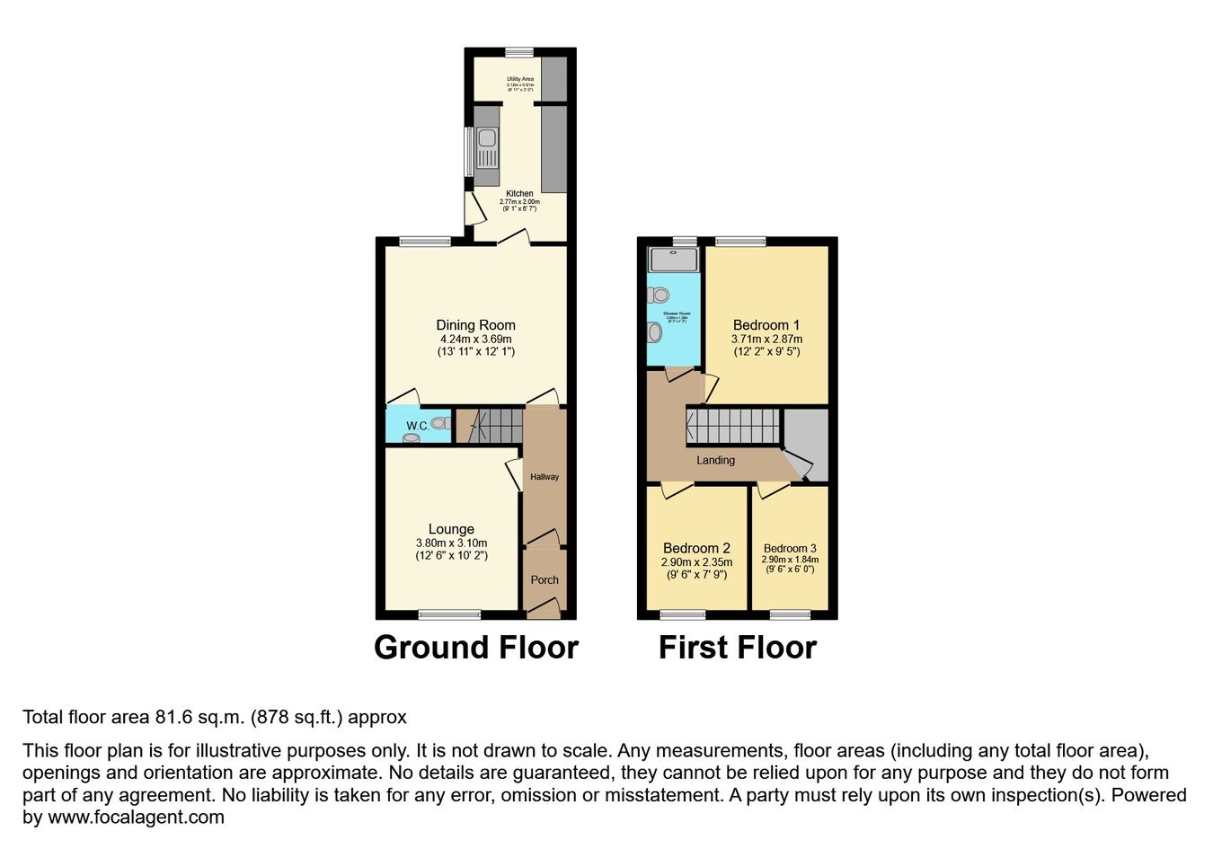 226, Cunliffe Road, Blackpool floorplan