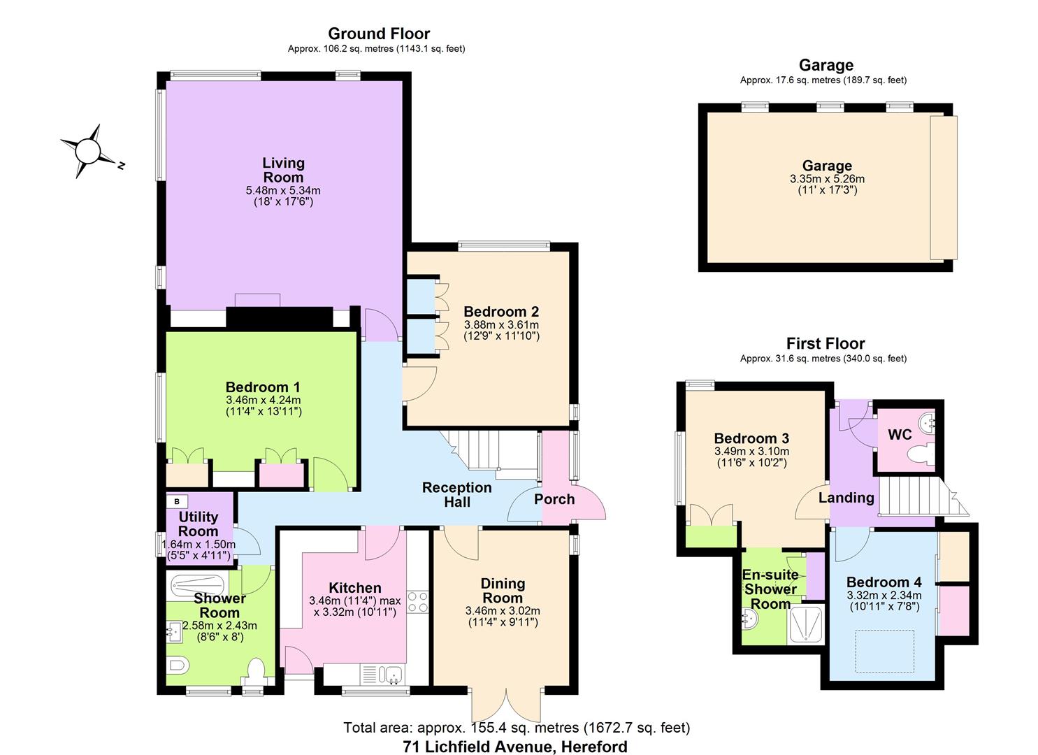 71, Lichfield Avenue, Hereford floorplan