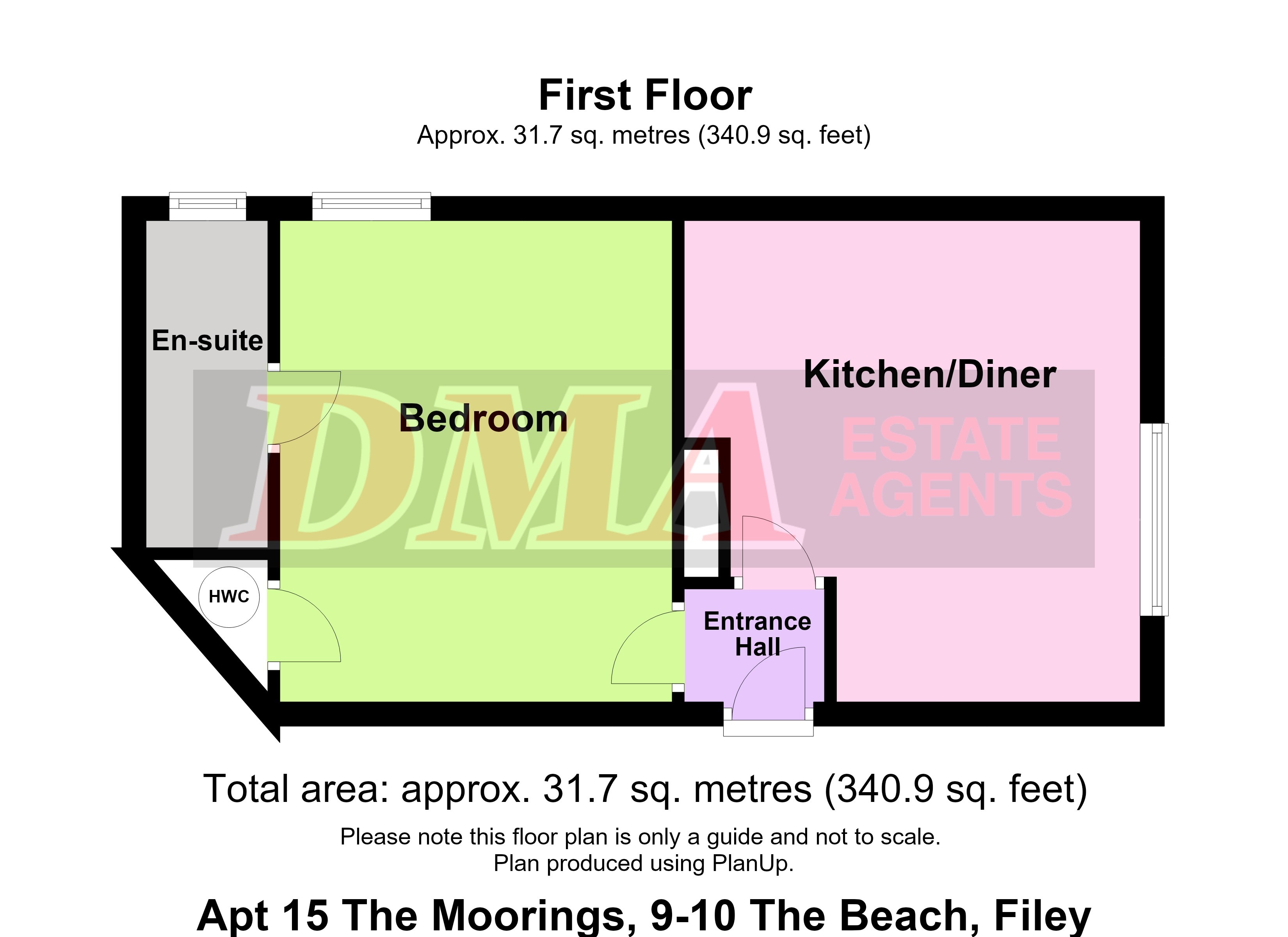 Apartment 15, The Moorings 9-10, The Beach, Filey floorplan