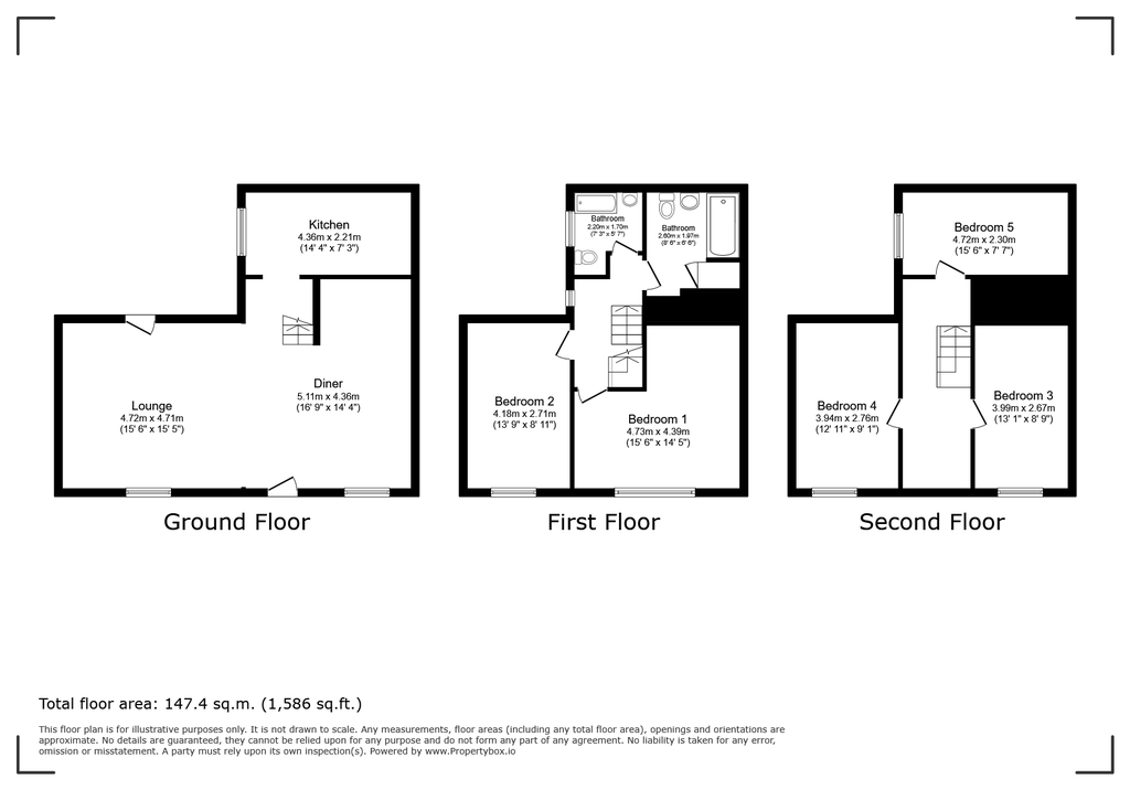 12, Lower Gate Street, Conwy floorplan