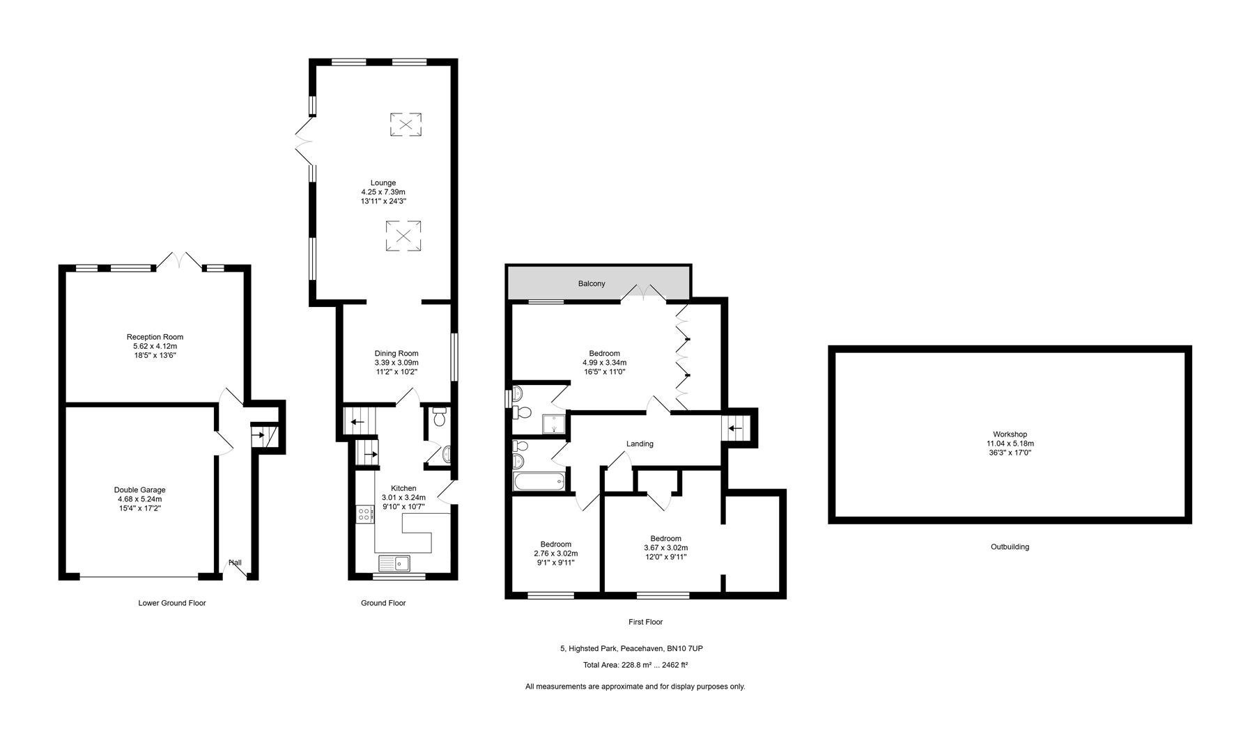 5, Highsted Park, Peacehaven floorplan