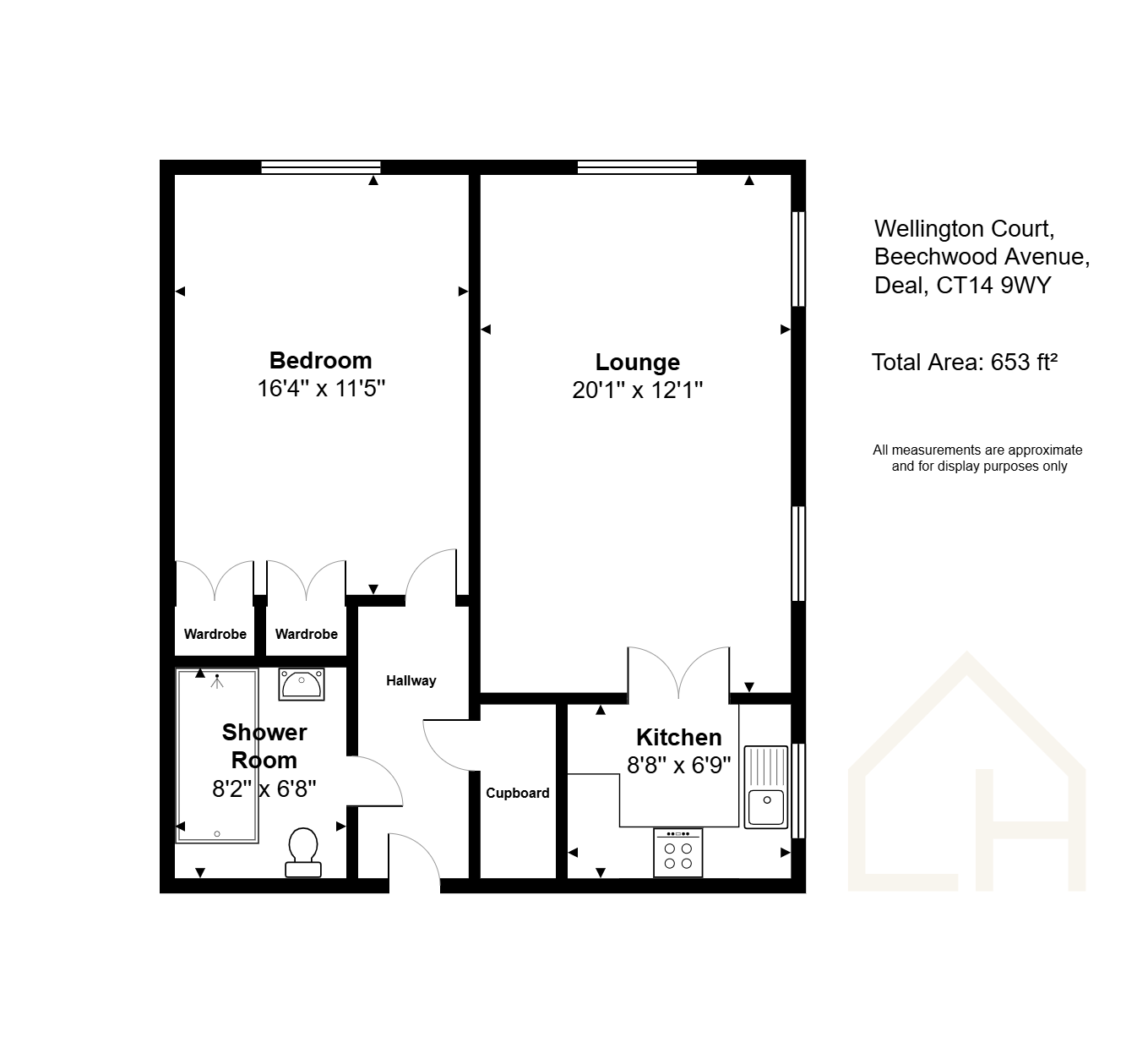 Wellington Court,Flat 46, Beechwood Avenue, Deal floorplan