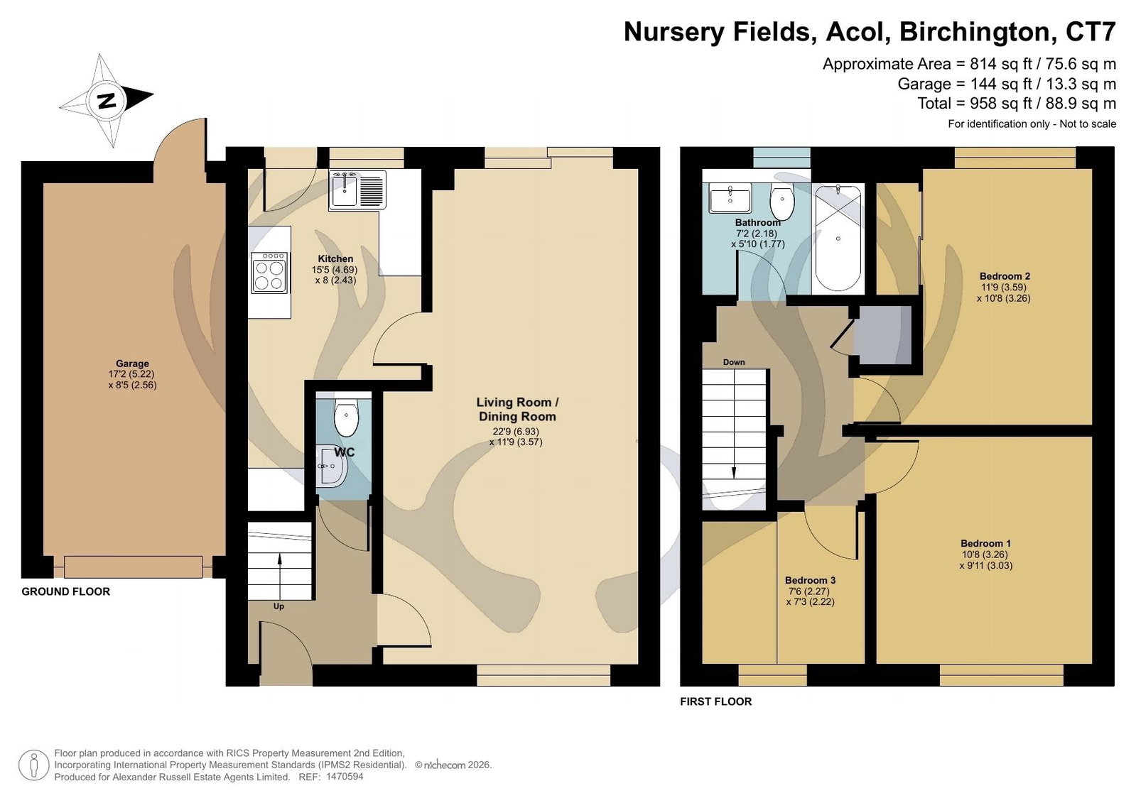 14, Nursery Fields, Birchington floorplan