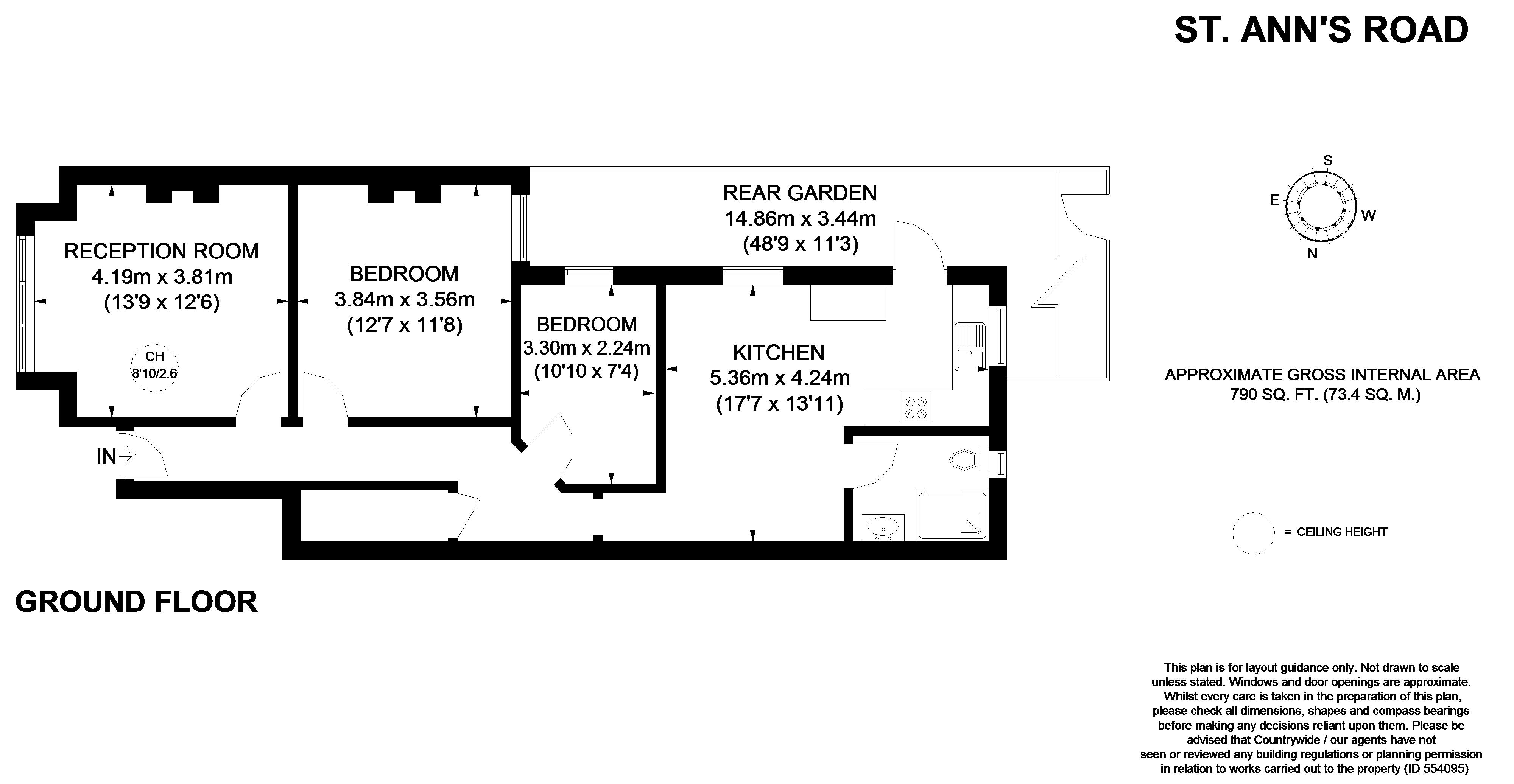 2 Bedrooms Flat to rent in St. Ann's Road, London SW13