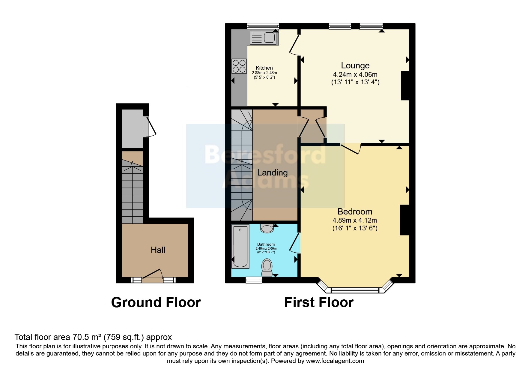 Flat 2, 100, Conway Road, Conwy floorplan