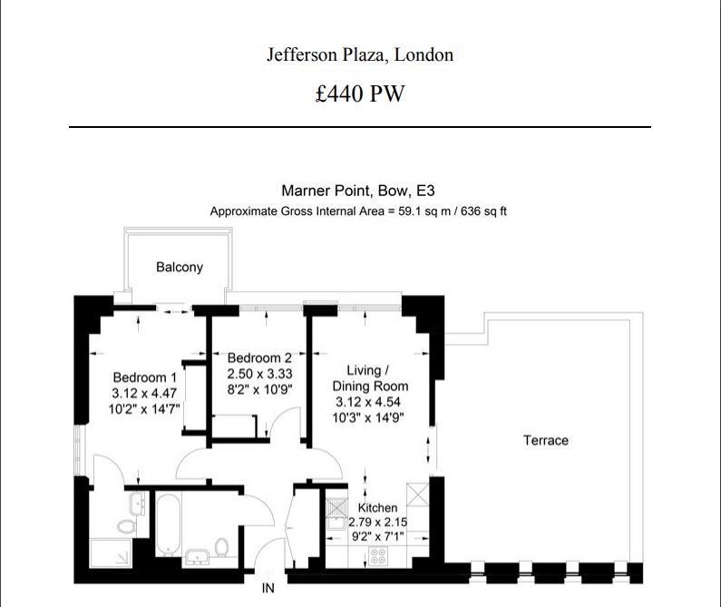 2 Bedrooms Flat to rent in Hannaford Walk, Bromley By Bow, London E3