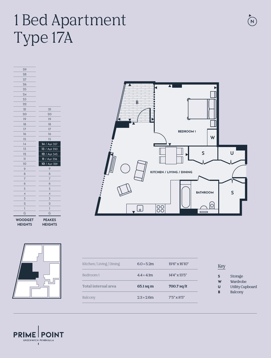 Prime Point, Greenwich, SE10, London floorplan