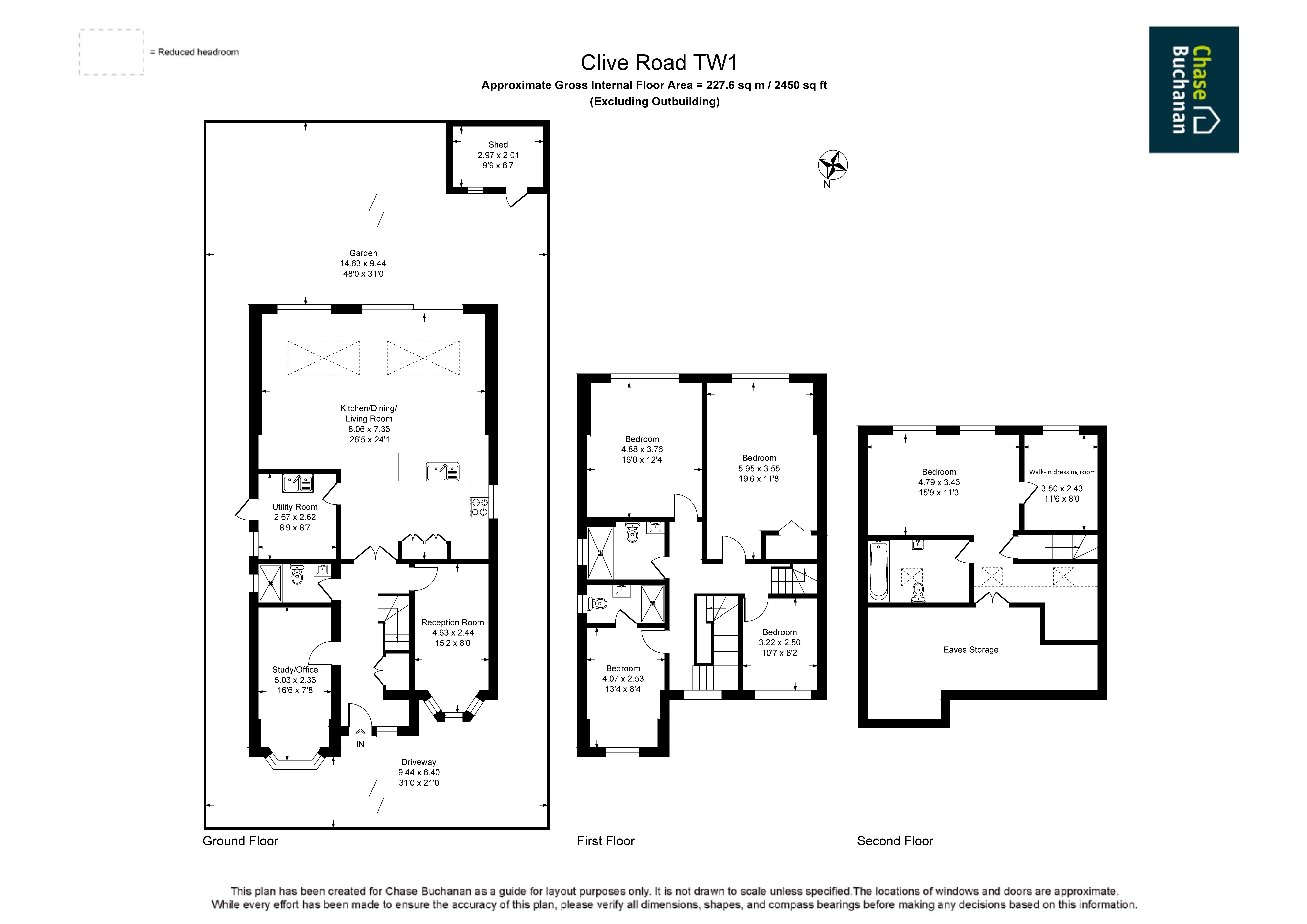 27, Clive Road, Twickenham floorplan