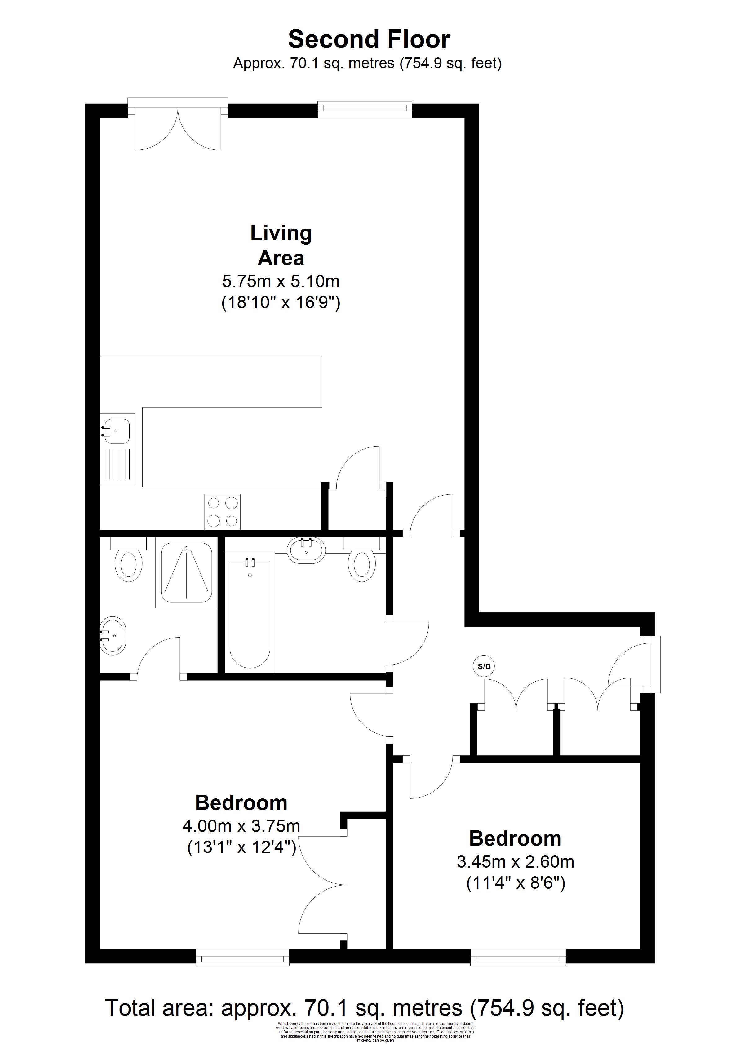 2 Bedrooms Flat for sale in Brook Avenue, Ascot SL5