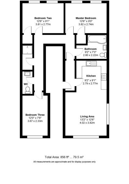 10 Frederick House, Woodthorpe Road, Ashford floorplan