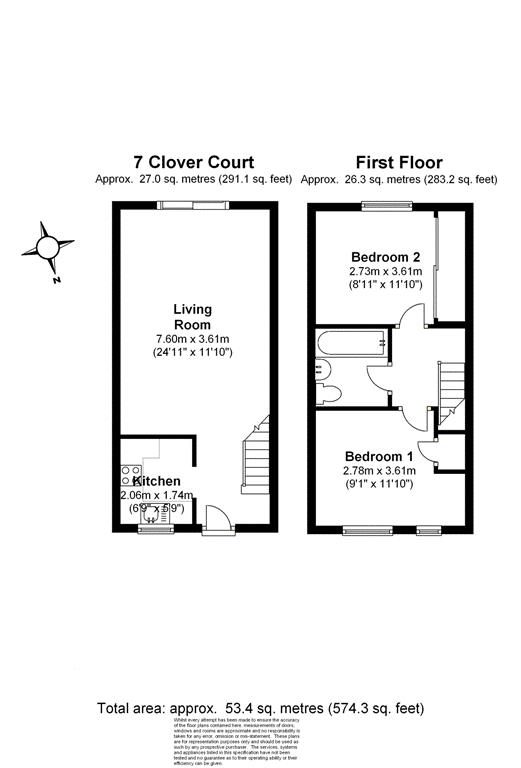 Clover Court, Woking floorplan
