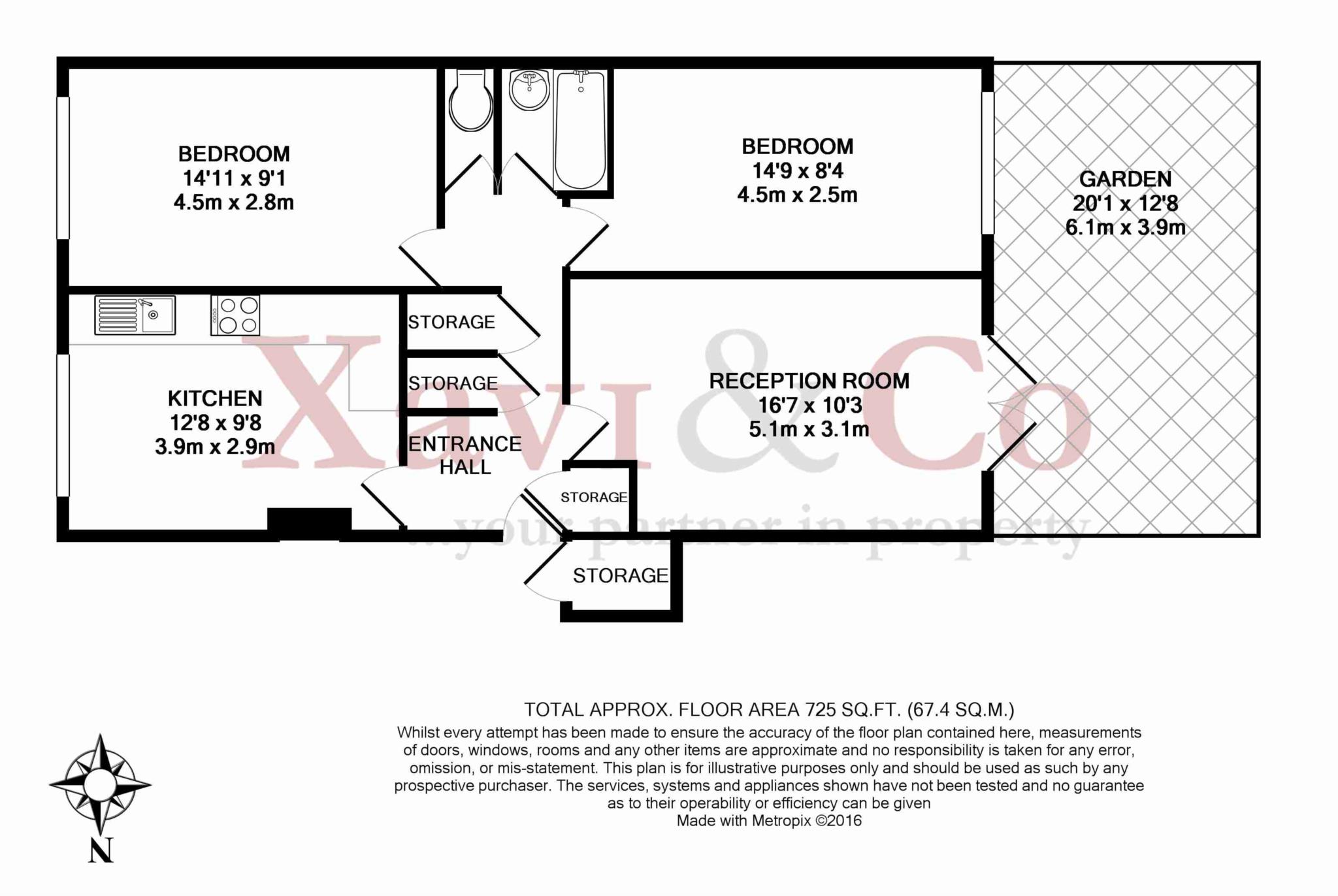 2 Bedrooms Flat to rent in Justin Close, Brentford TW8