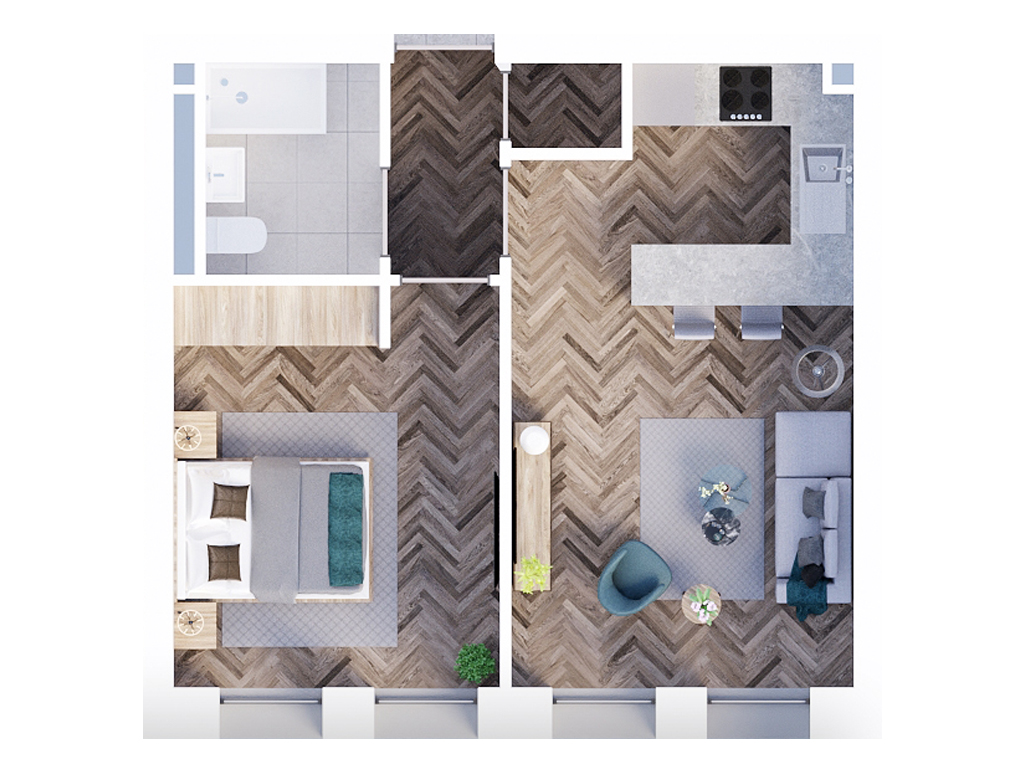 Central Park, Central Park, Liverpool Baltic Triangle Apartment - 6% Yields, Liverpool floorplan