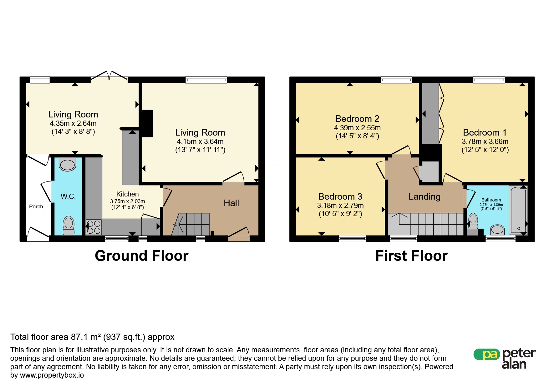 48, Poplar Road, Cardiff floorplan
