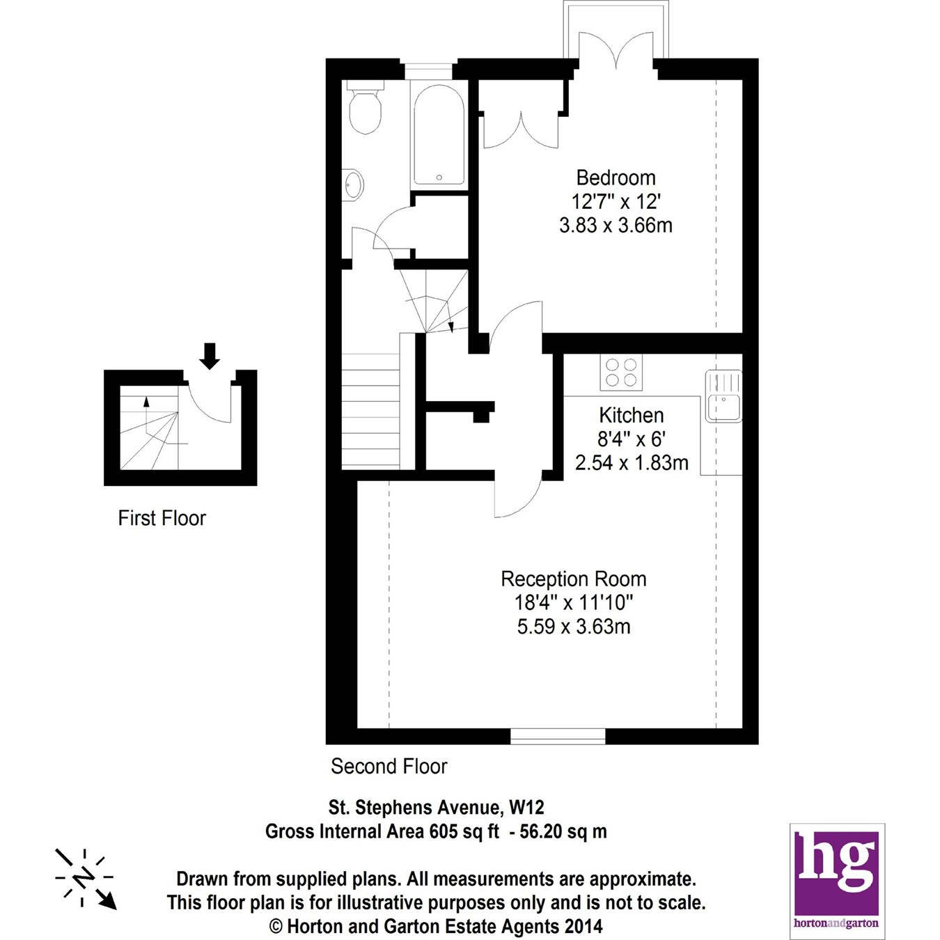 1 Bedrooms Flat to rent in St Stephens Avenue, London W12