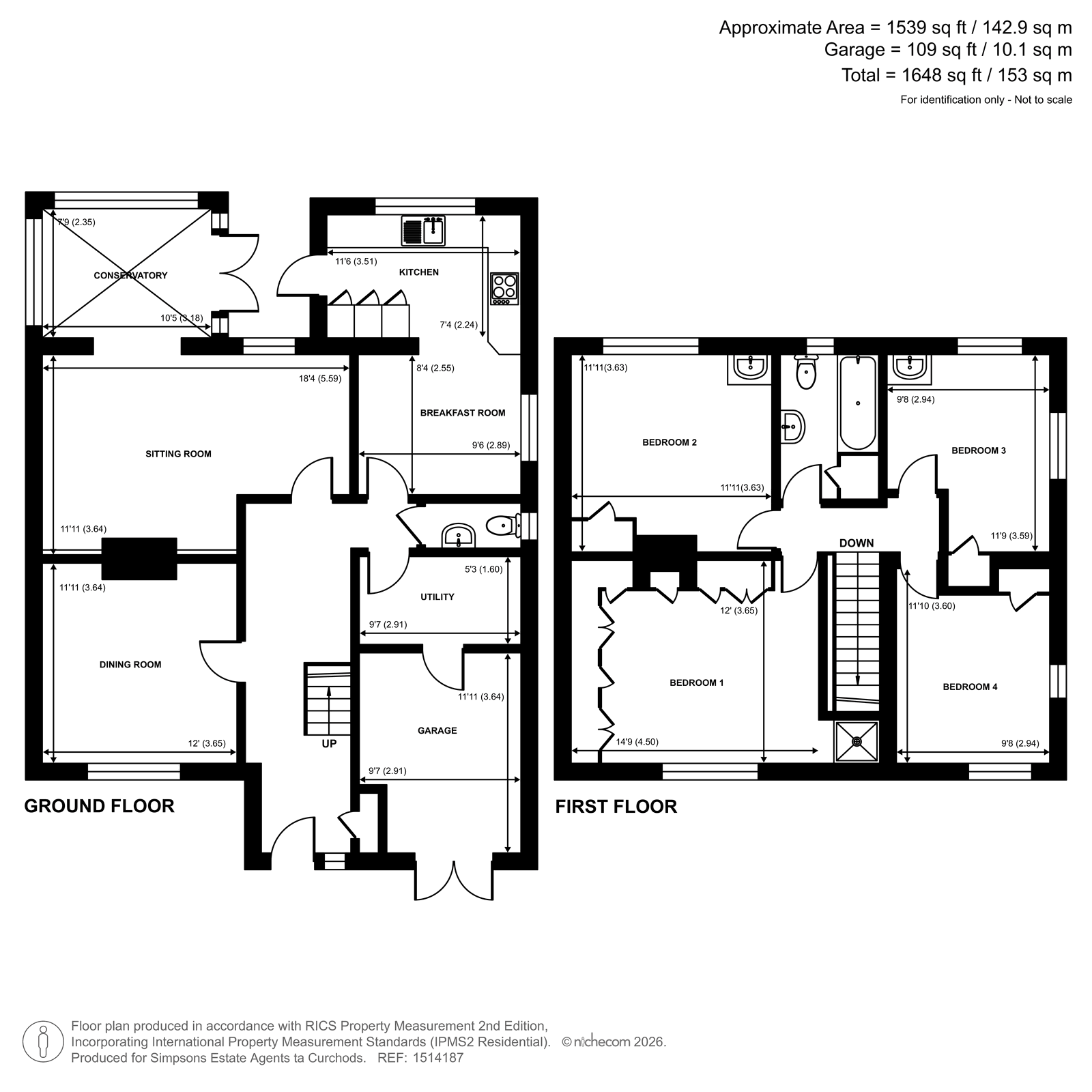 56, Chertsey Road, Woking floorplan