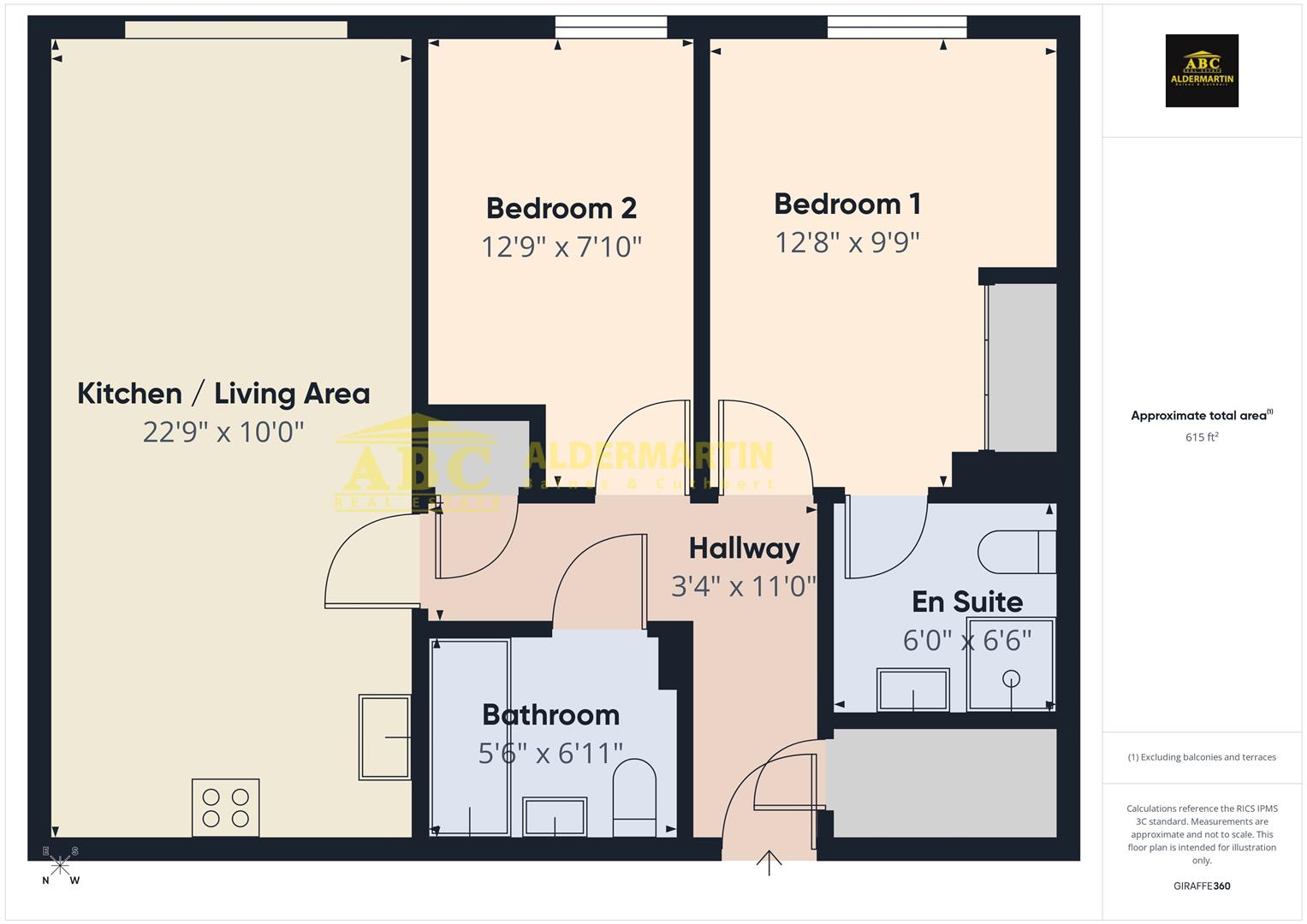 Flat 13, Jupiter Court, 10, Cameron Crescent, Edgware floorplan