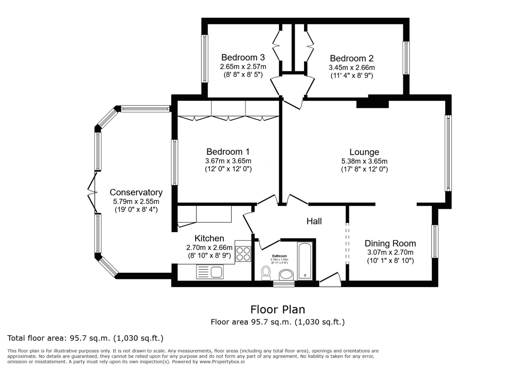 83 Min Y Don, Abergele floorplan