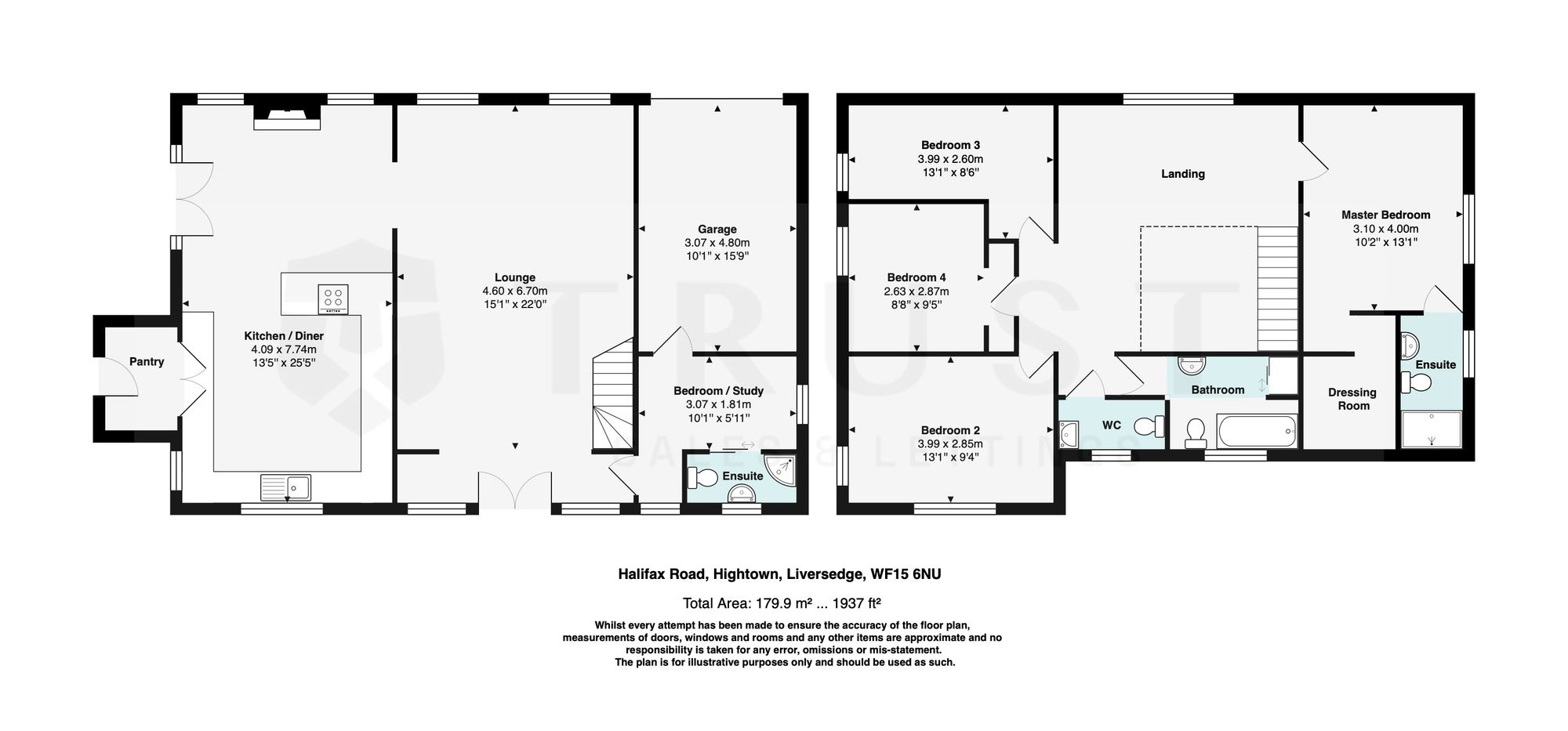 135 Halifax Road, Liversedge floorplan