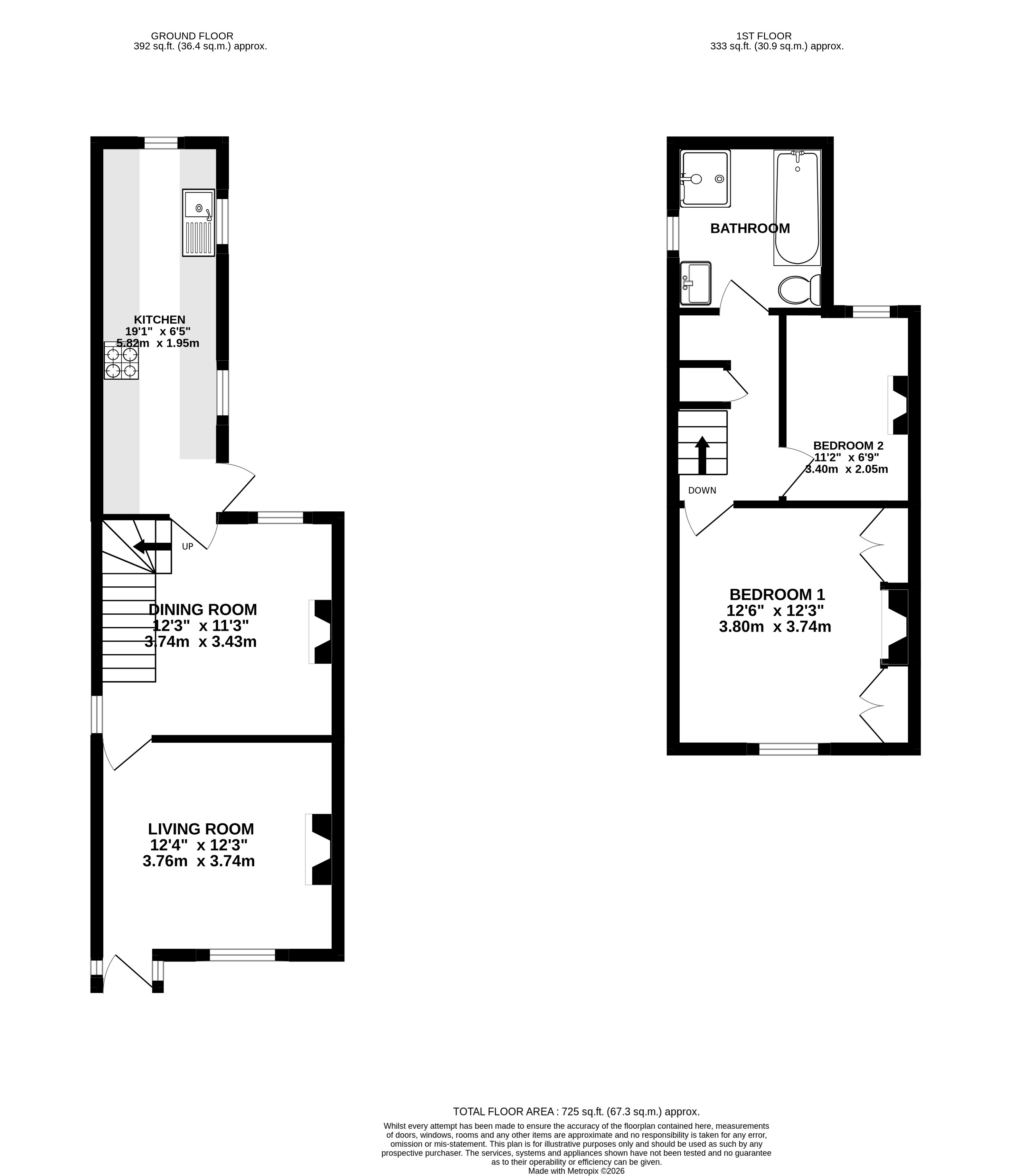 123, Upper Hale Road, Surrey floorplan