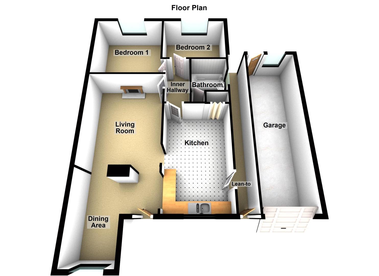 Guntons Road, Newborough, Peterborough PE6, 2 bedroom detached bungalow