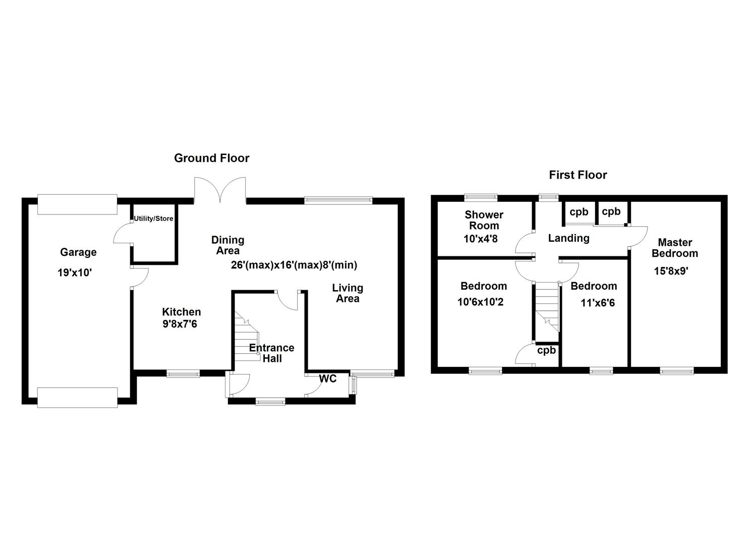 3, Albany Gardens, Corby floorplan